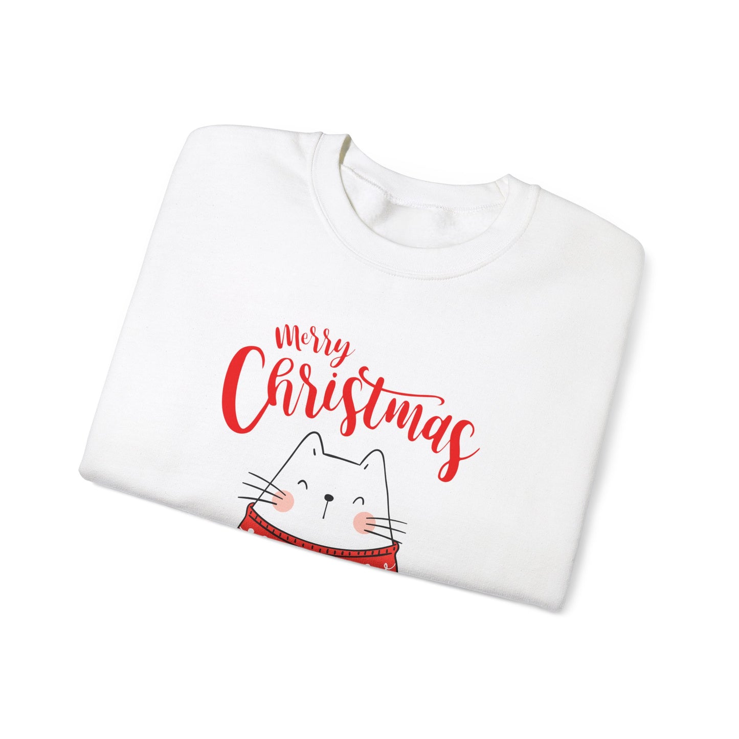 Purrfectly Merry: Cat in festive mood Crewneck