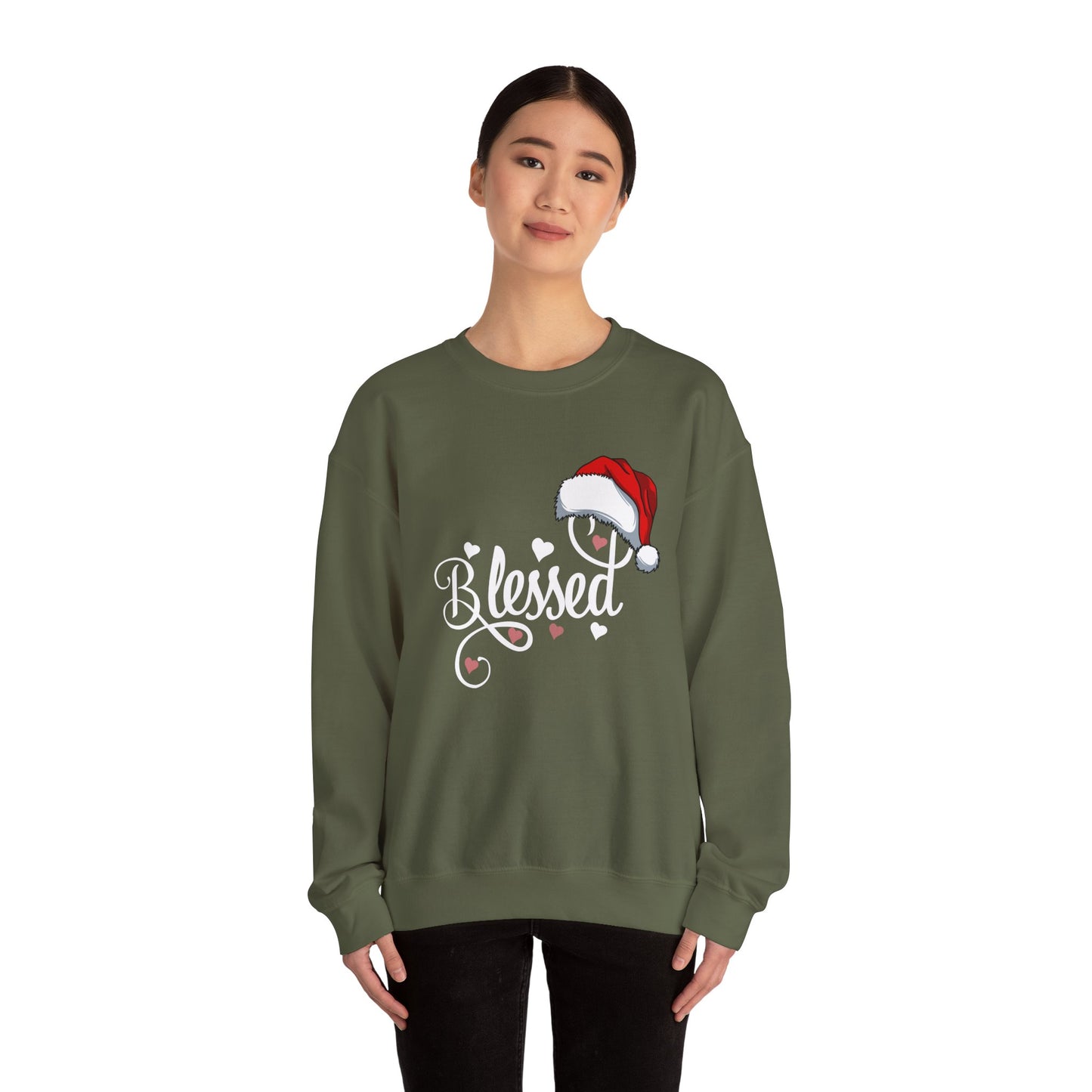 Blessed & Festive Christmas Crewneck