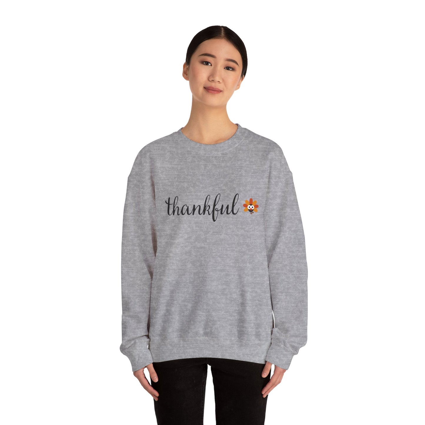 Thanksgiving Turkey Thankful Crewneck