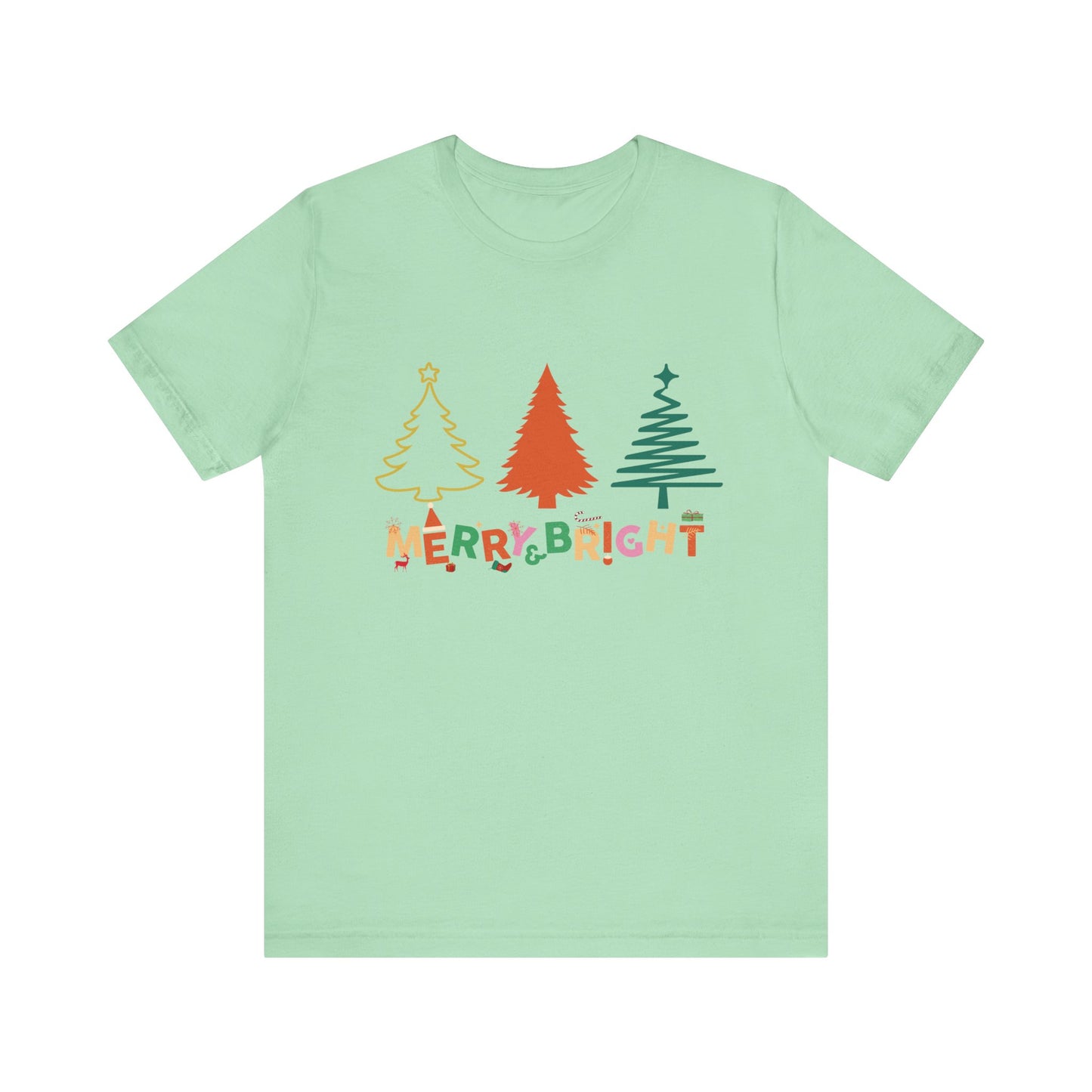 Merry and Bright Cute Christmas  T-Shirt