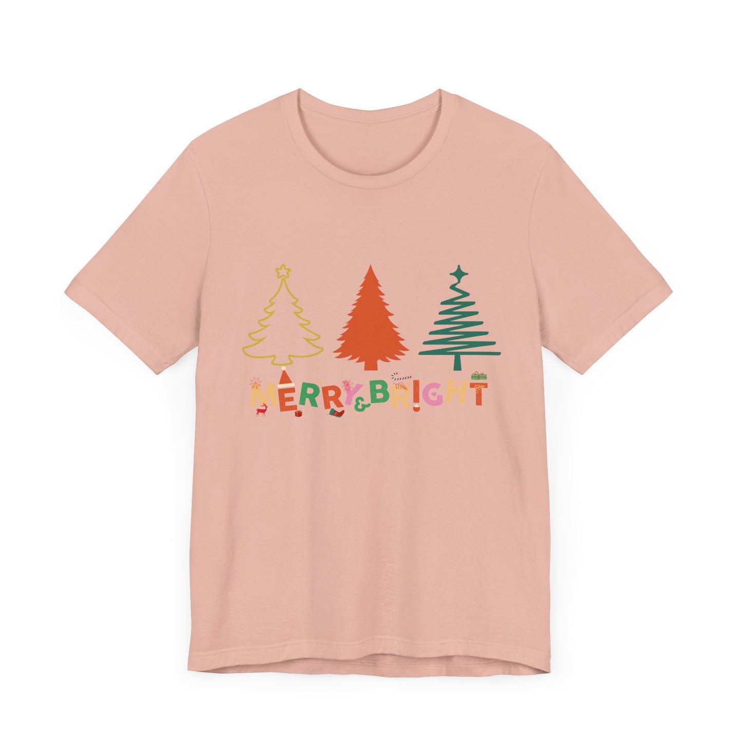 Merry and Bright Cute Christmas  T-Shirt