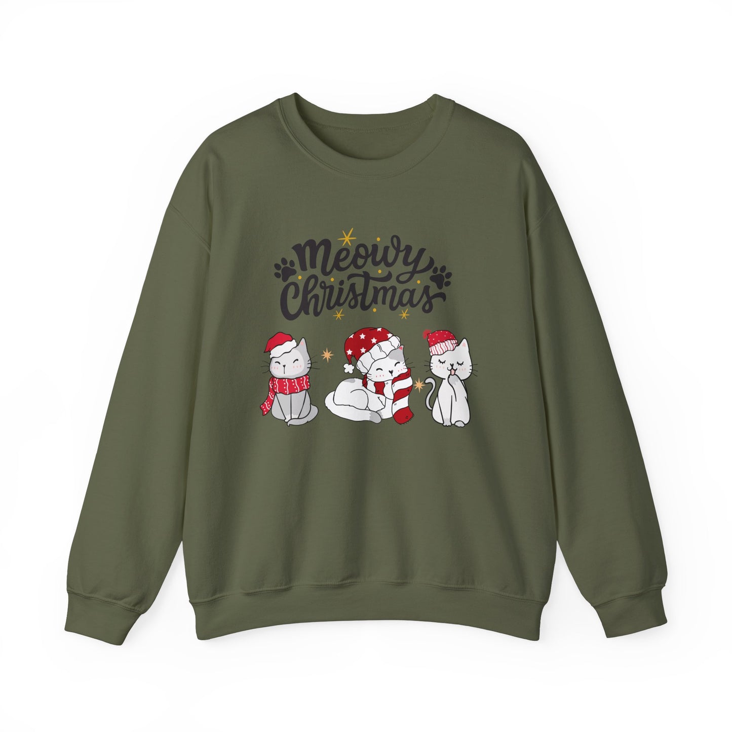 Meowy Christmas festive Crewneck