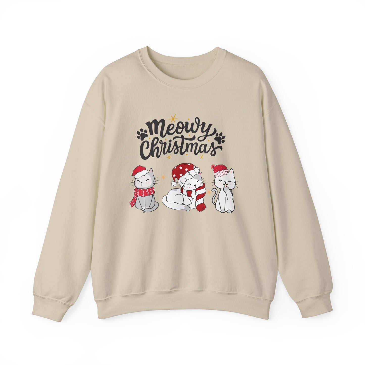 Meowy Christmas festive Crewneck