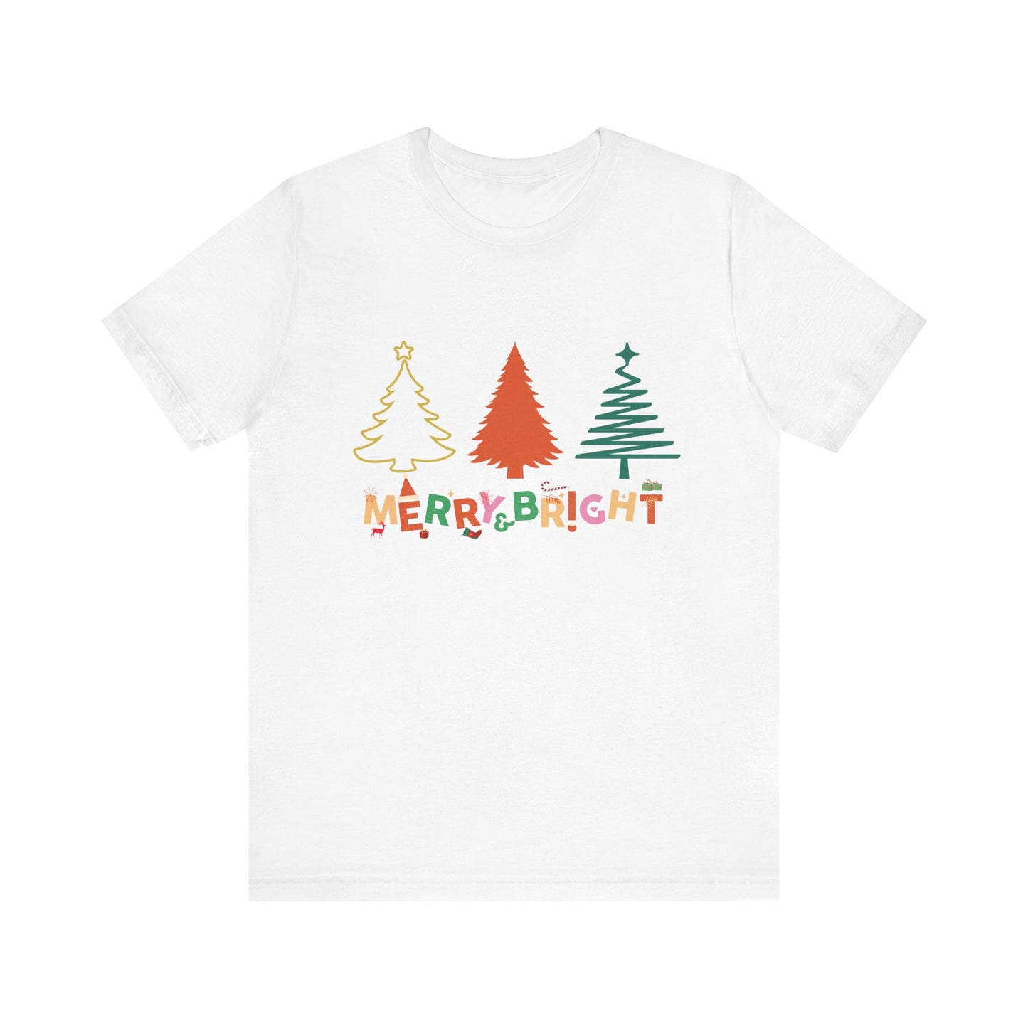 Merry and Bright Cute Christmas  T-Shirt