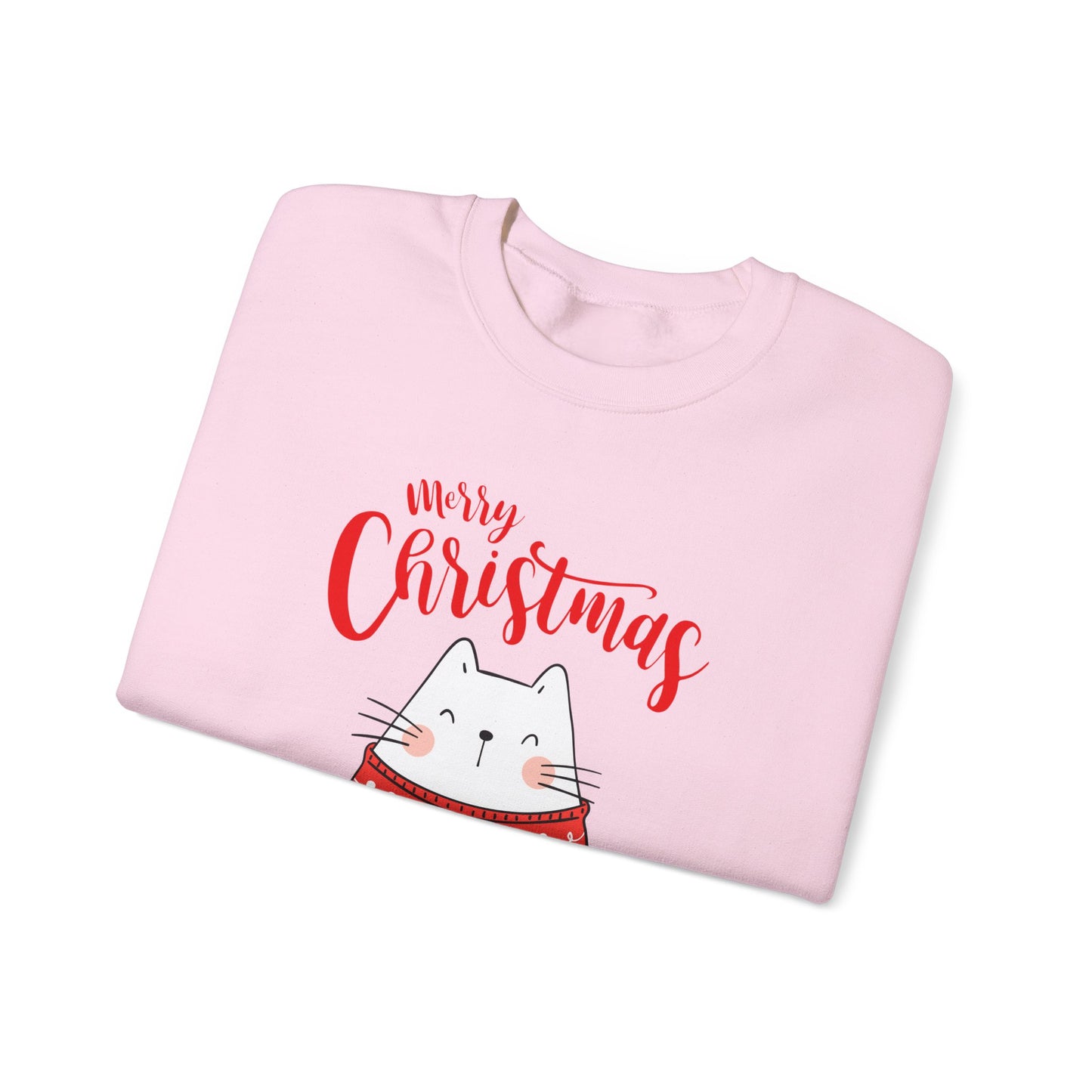 Purrfectly Merry: Cat in festive mood Crewneck