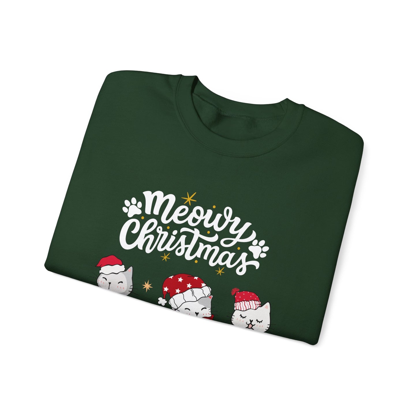 Meowy Christmas festive Crewneck