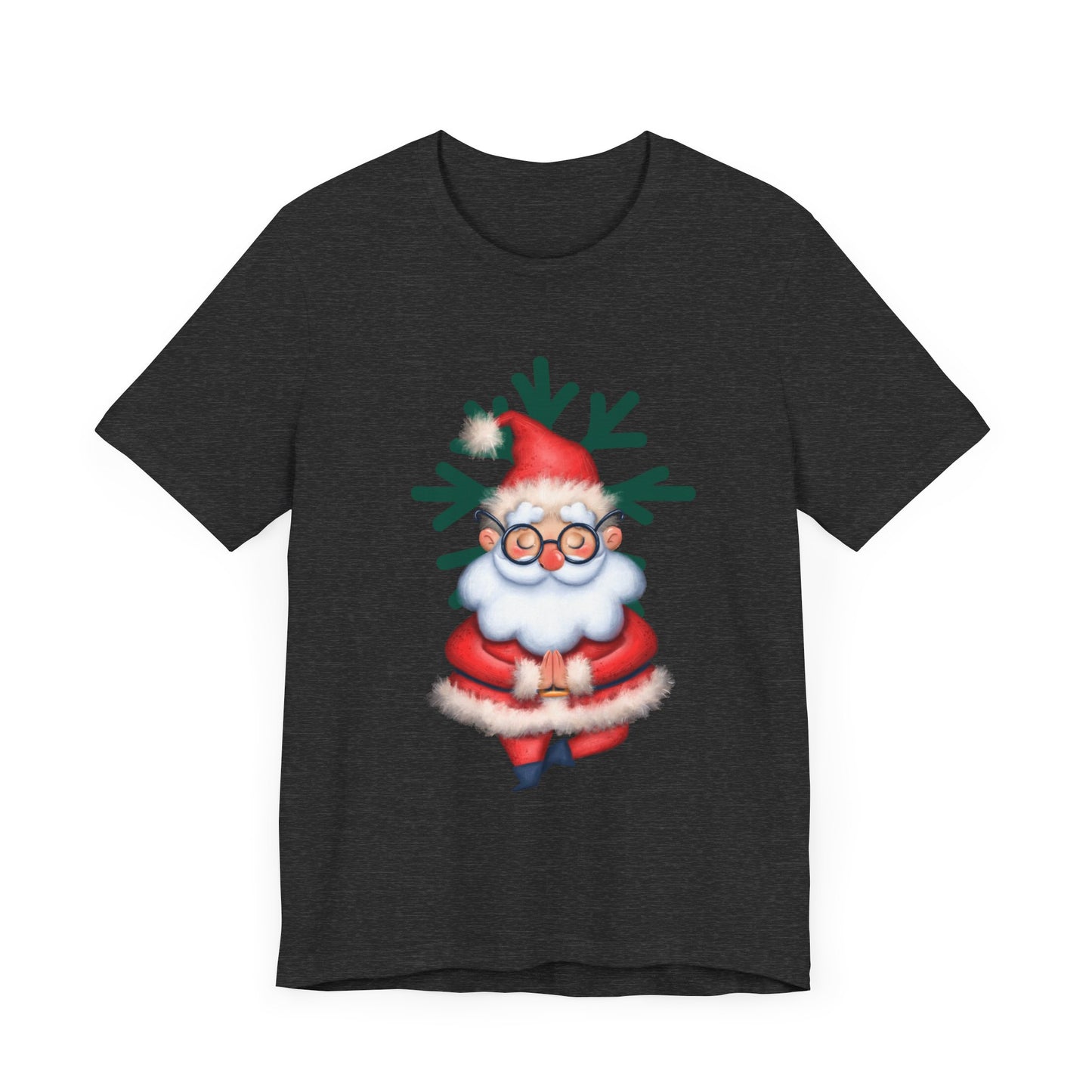 Calm & Bright: Meditating Santa Christmas T-Shirt