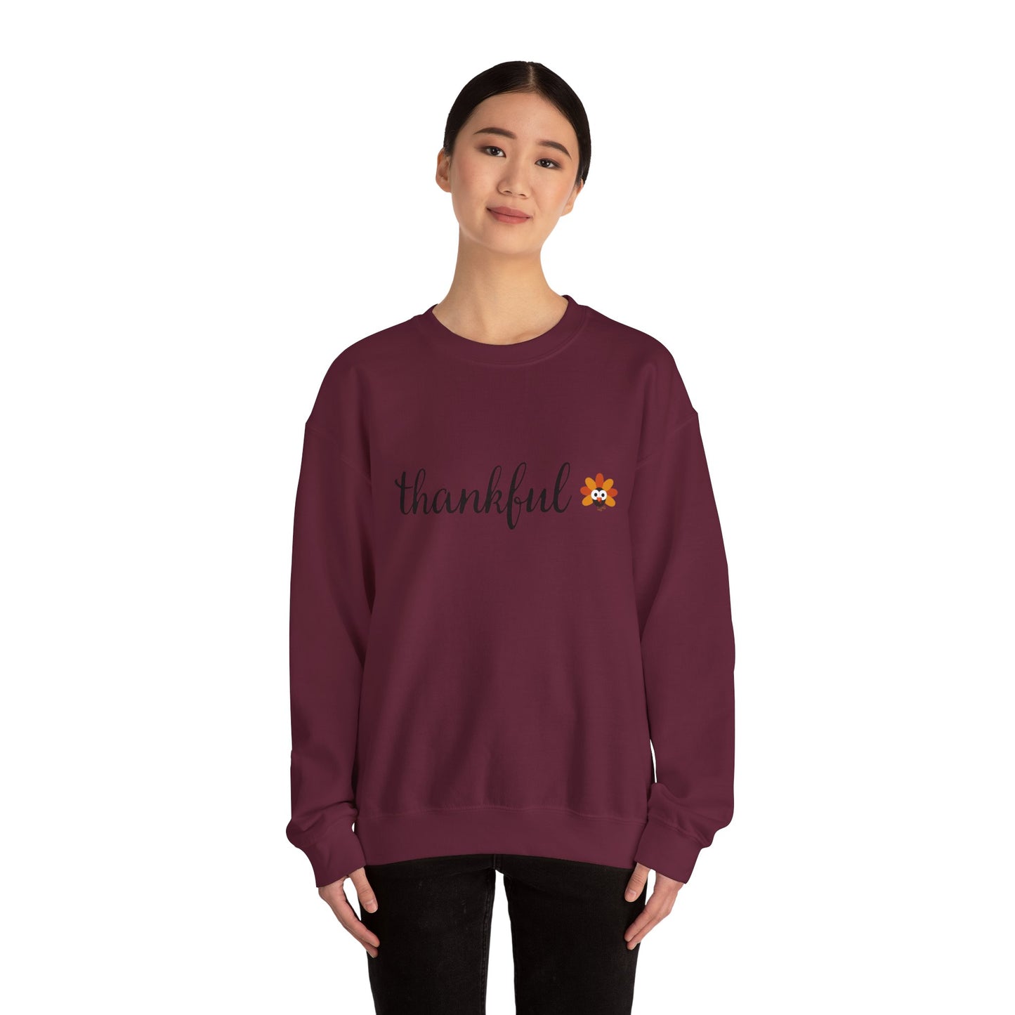 Thanksgiving Turkey Thankful Crewneck