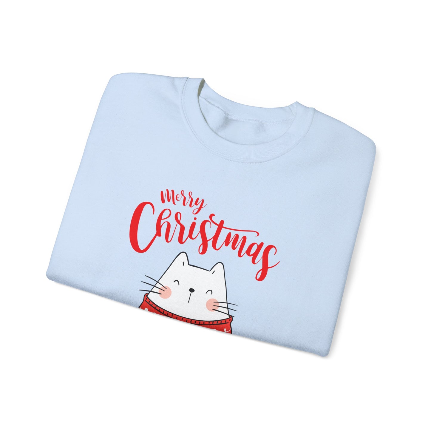 Purrfectly Merry: Cat in festive mood Crewneck