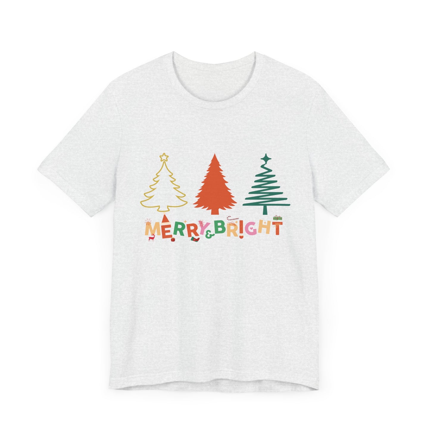 Merry and Bright Cute Christmas  T-Shirt