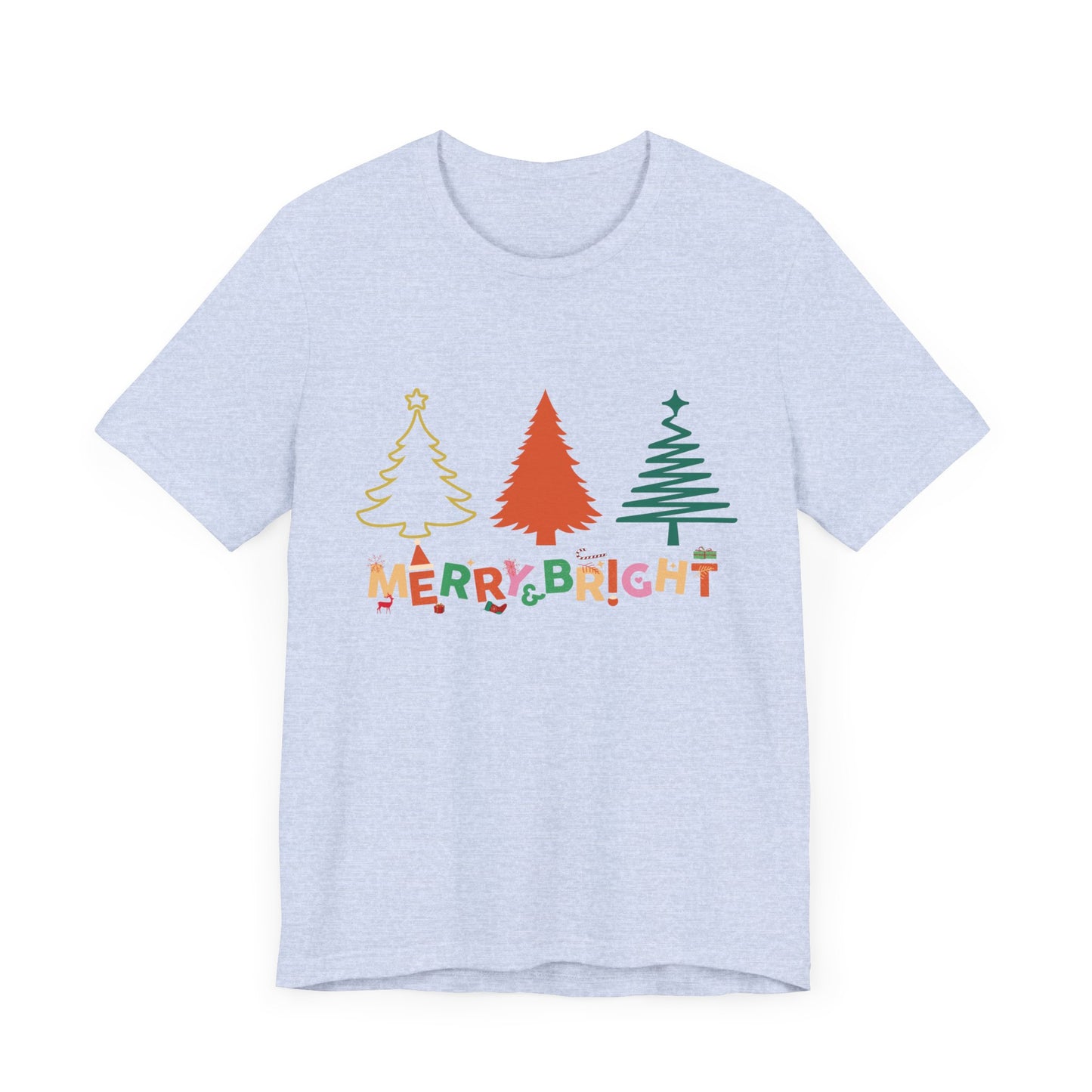 Merry and Bright Cute Christmas  T-Shirt