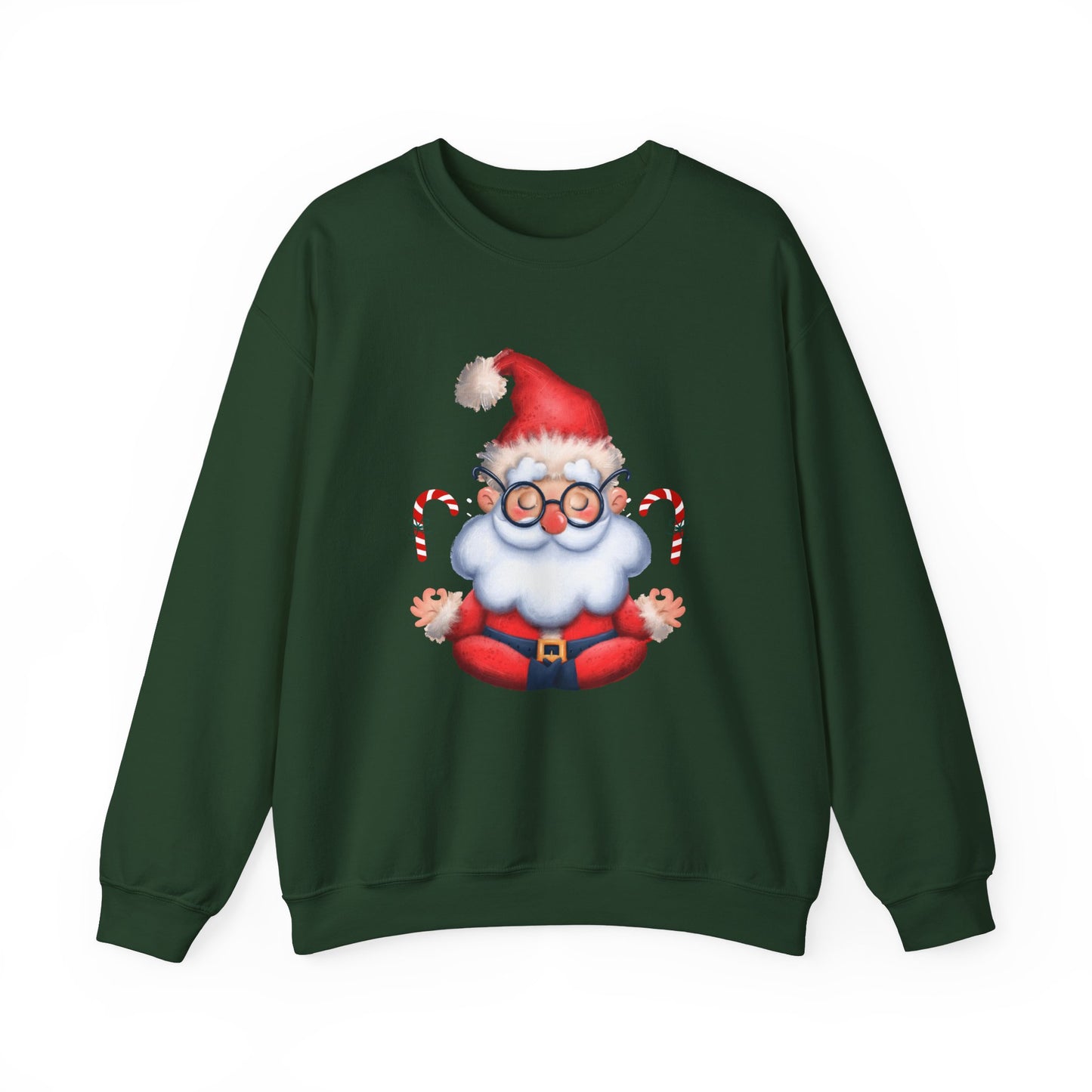 Merry & Zen: Christmas Meditating Santa  Crewneck