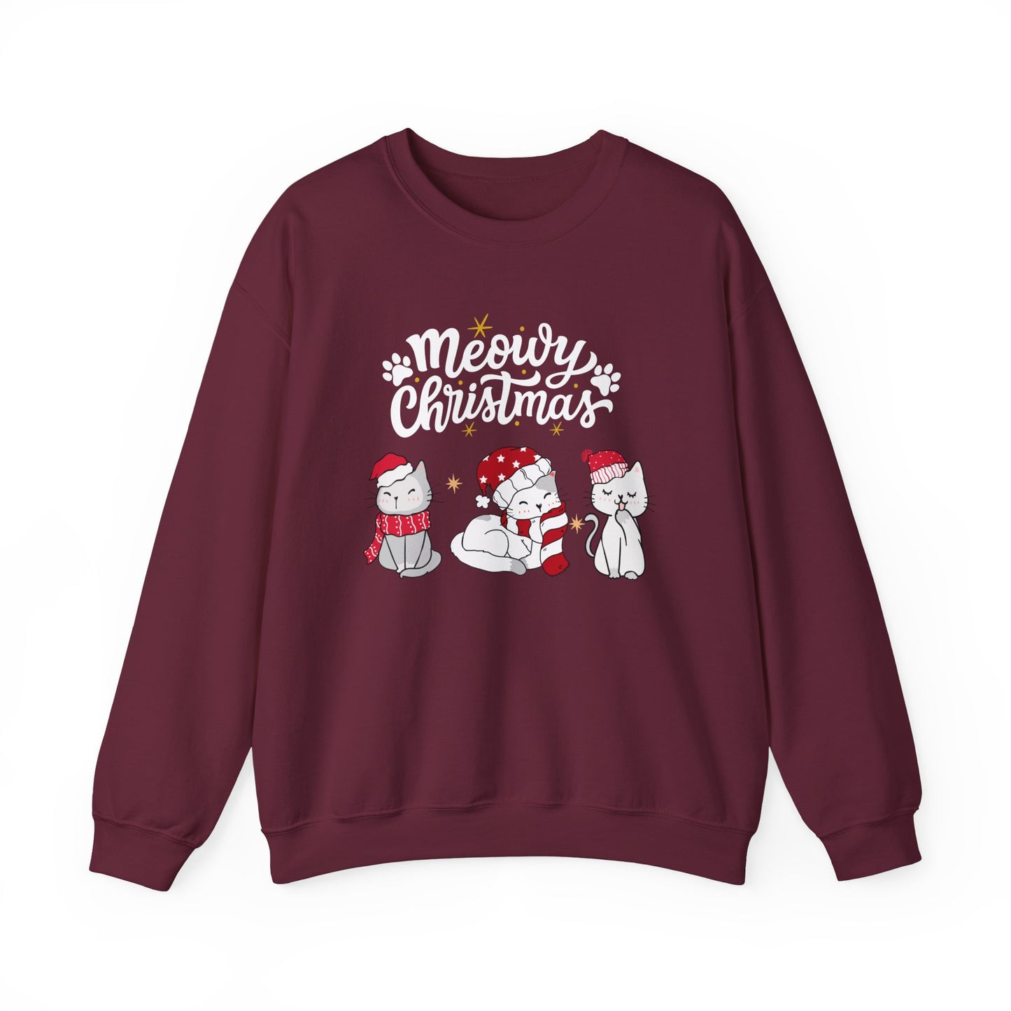 Meowy Christmas festive Crewneck