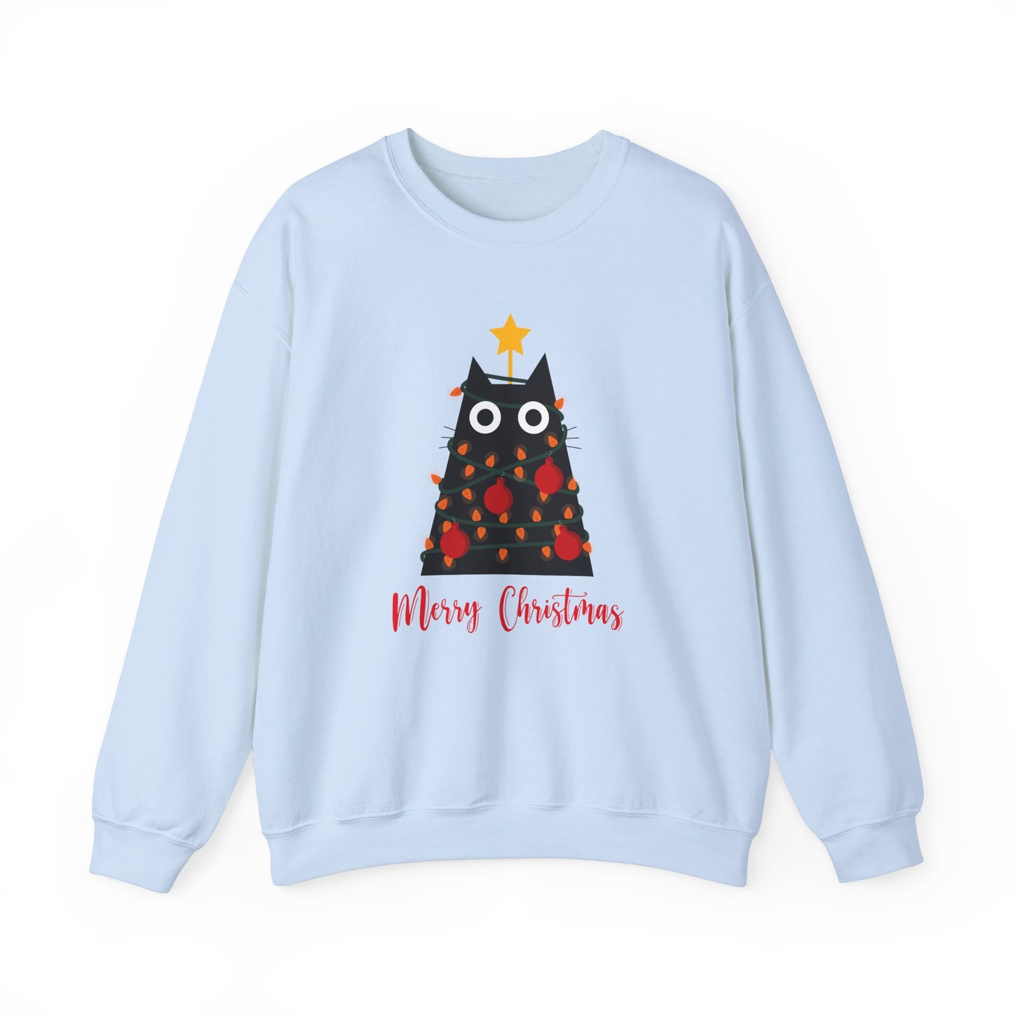 Festive Feline: Merry Christmas  Crewneck