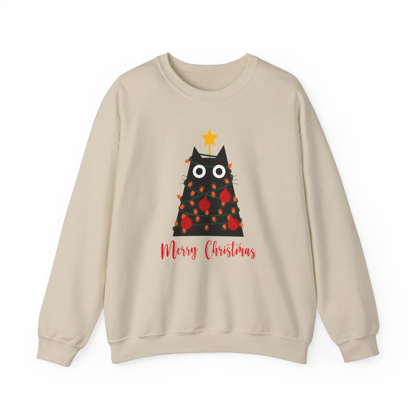 Festive Feline: Merry Christmas  Crewneck