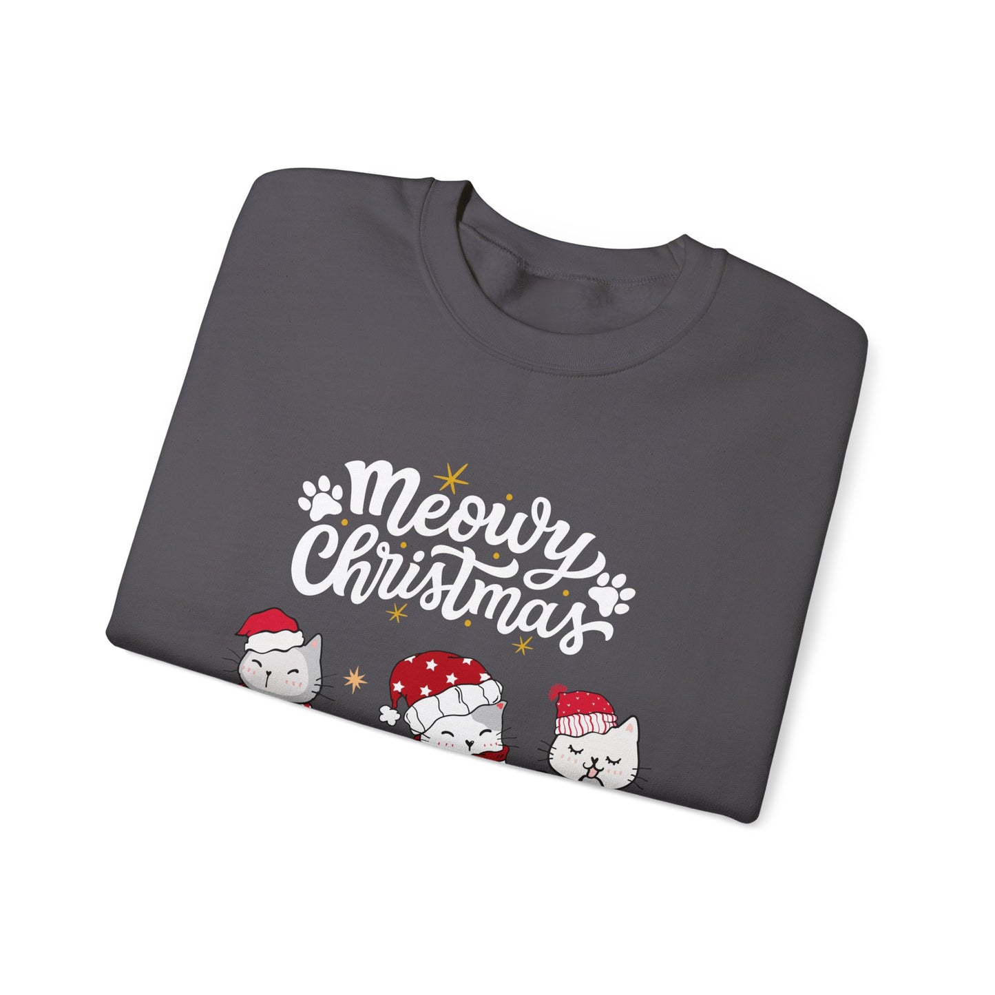 Meowy Christmas festive Crewneck