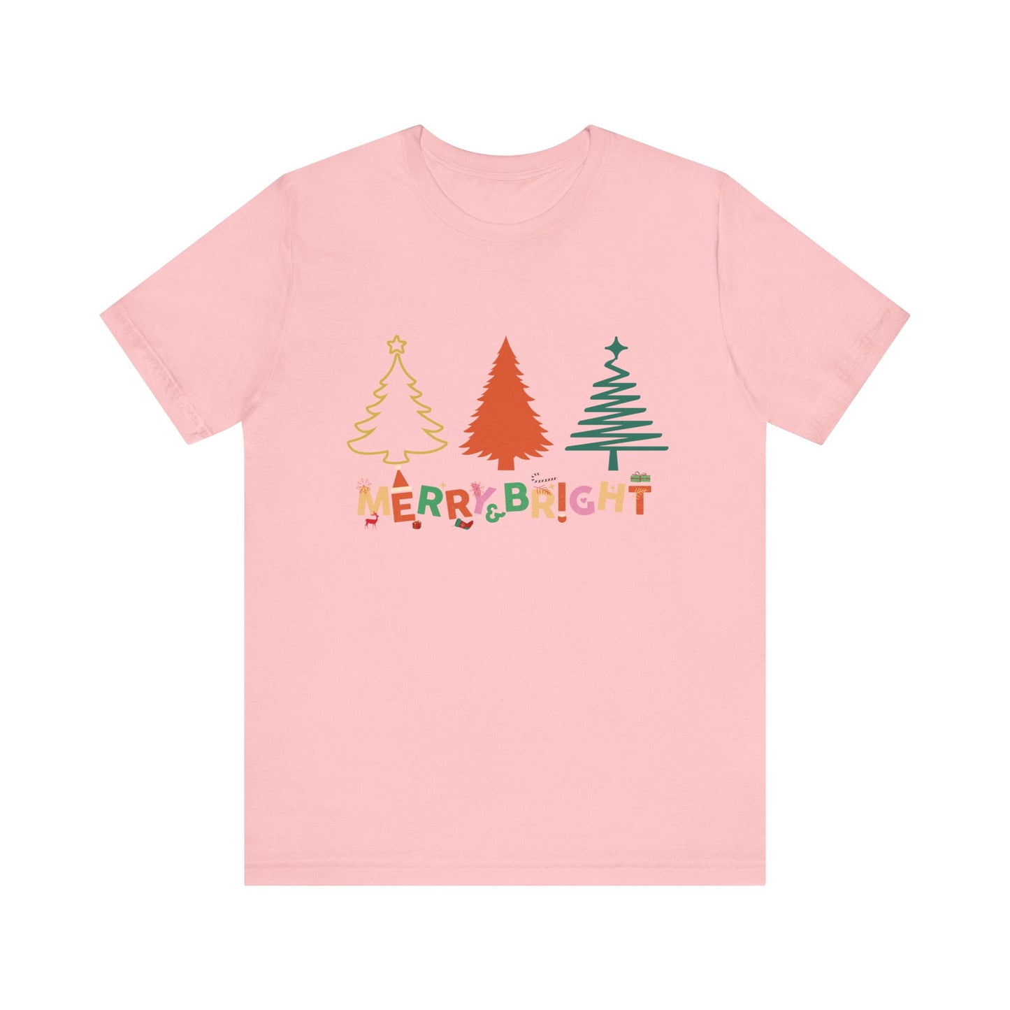 Merry and Bright Cute Christmas  T-Shirt