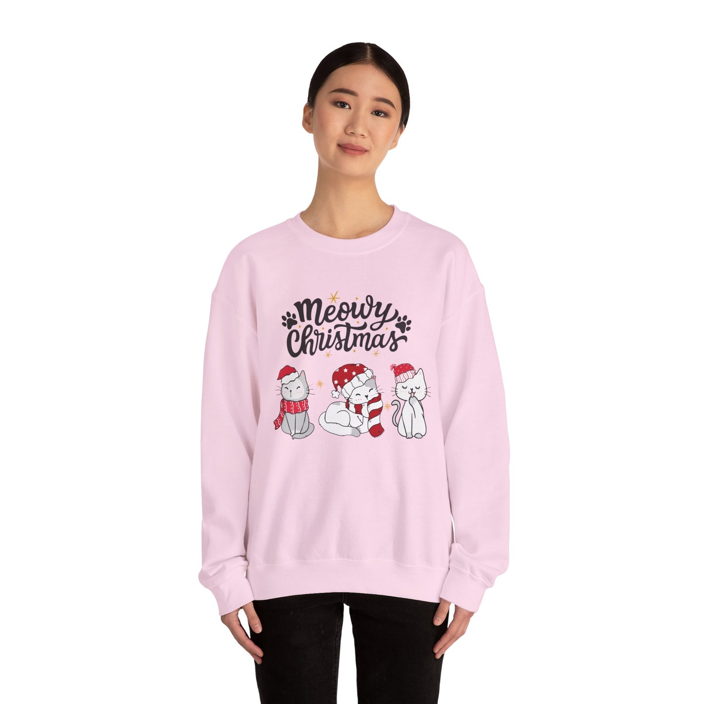 Meowy Christmas festive Crewneck