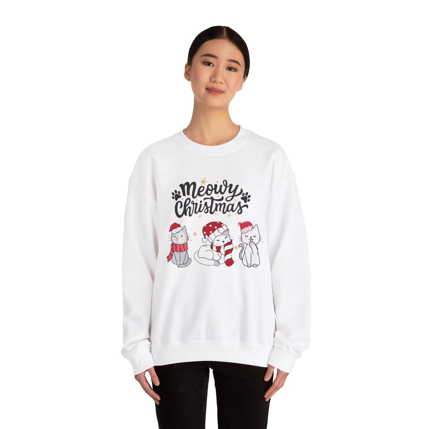 Meowy Christmas festive Crewneck