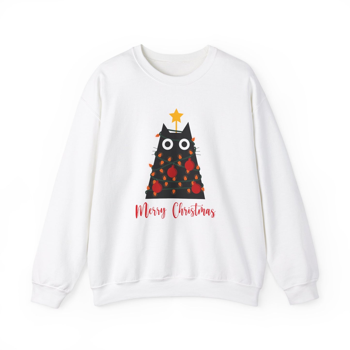 Festive Feline: Merry Christmas  Crewneck