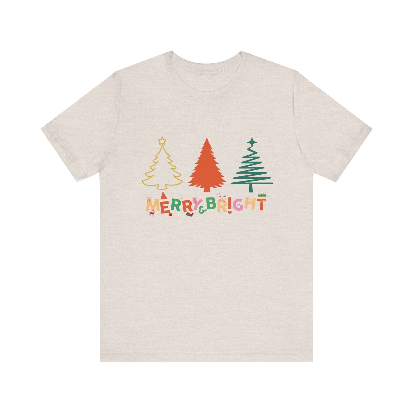 Merry and Bright Cute Christmas  T-Shirt