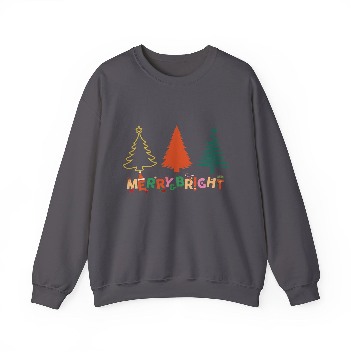 Merry and Bright Cute Christmas Crewneck