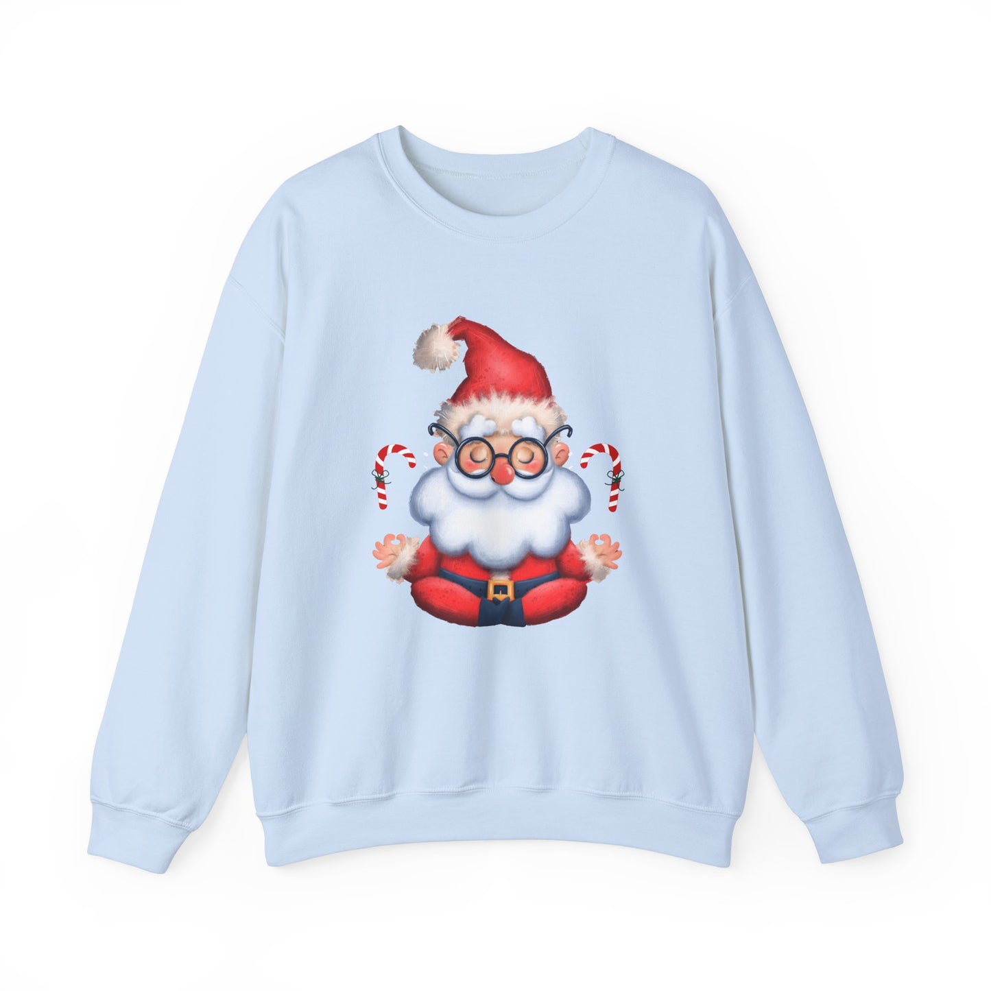 Merry & Zen: Christmas Meditating Santa  Crewneck