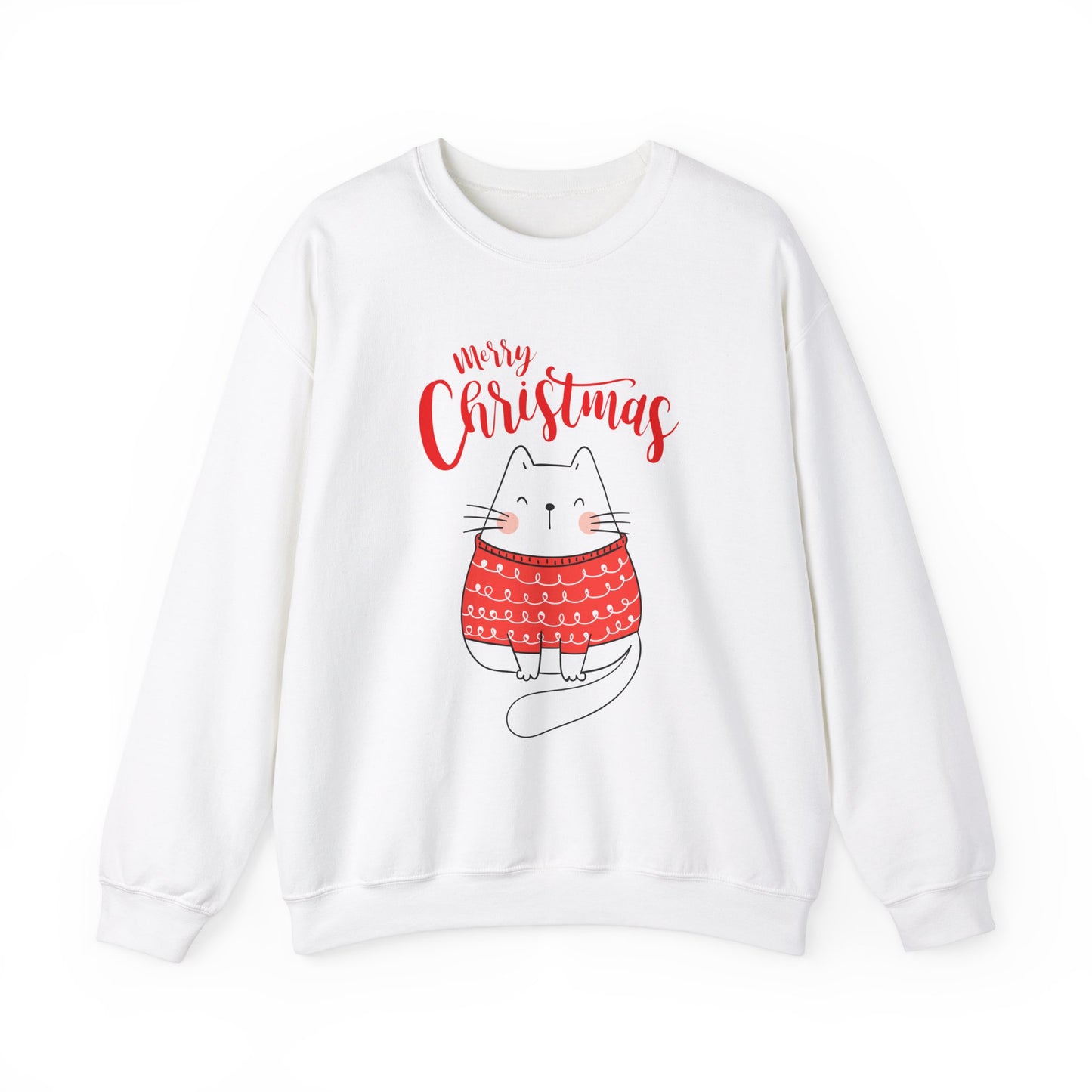 Purrfectly Merry: Cat in festive mood Crewneck