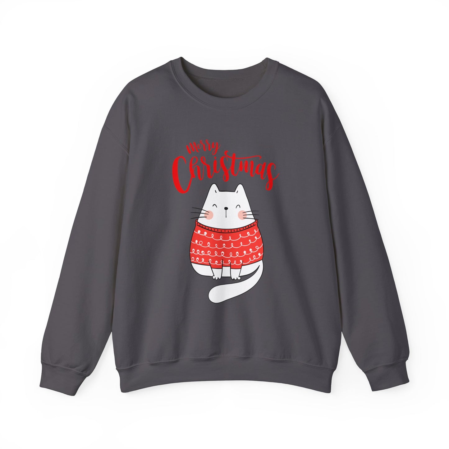 Purrfectly Merry: Cat in festive mood Crewneck