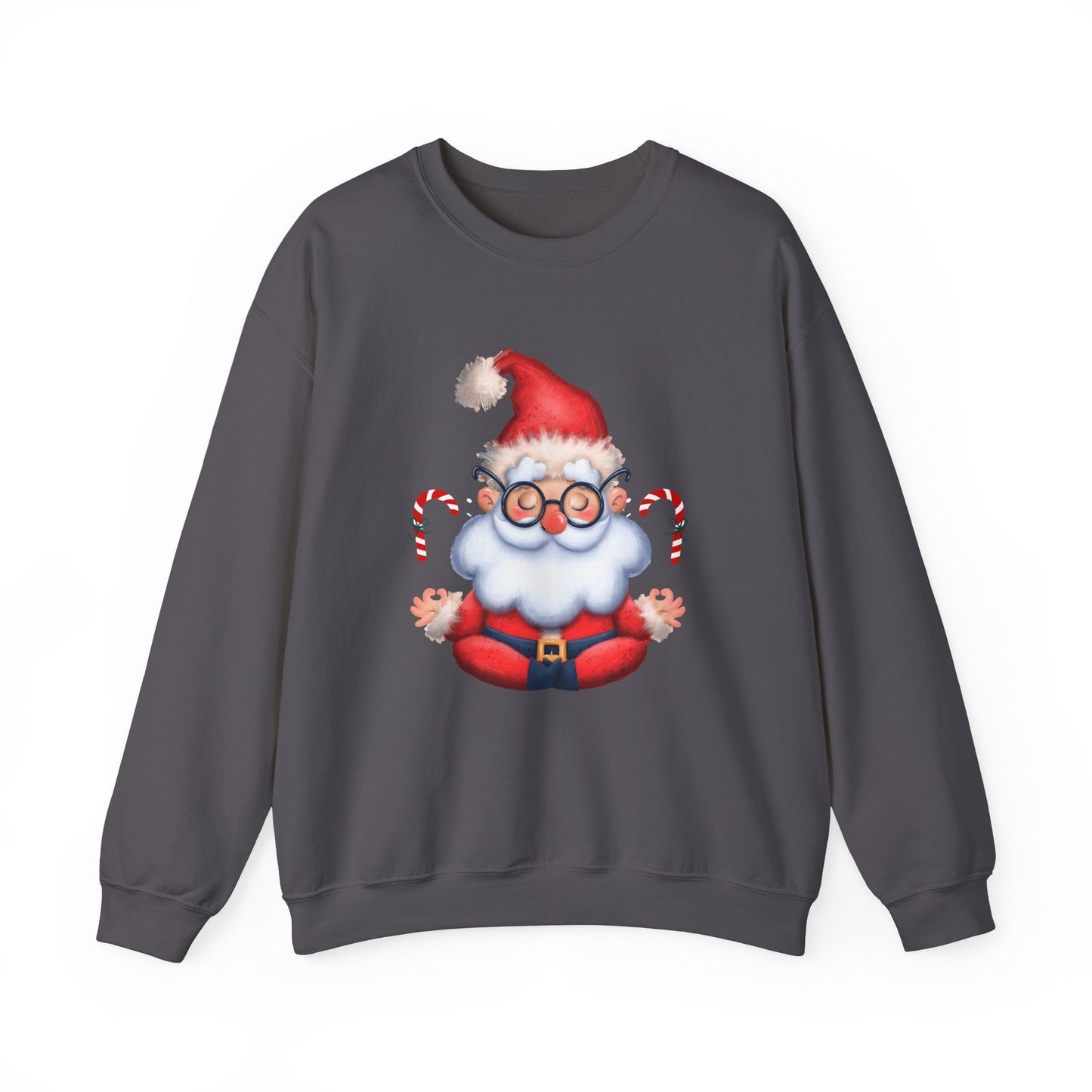 Merry & Zen: Christmas Meditating Santa  Crewneck