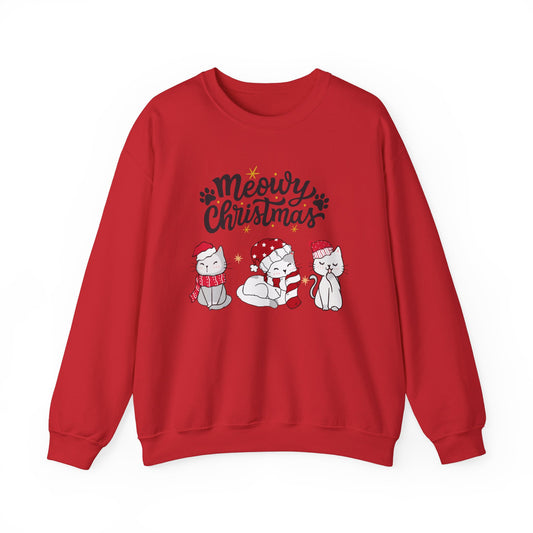 Meowy Christmas festive Crewneck