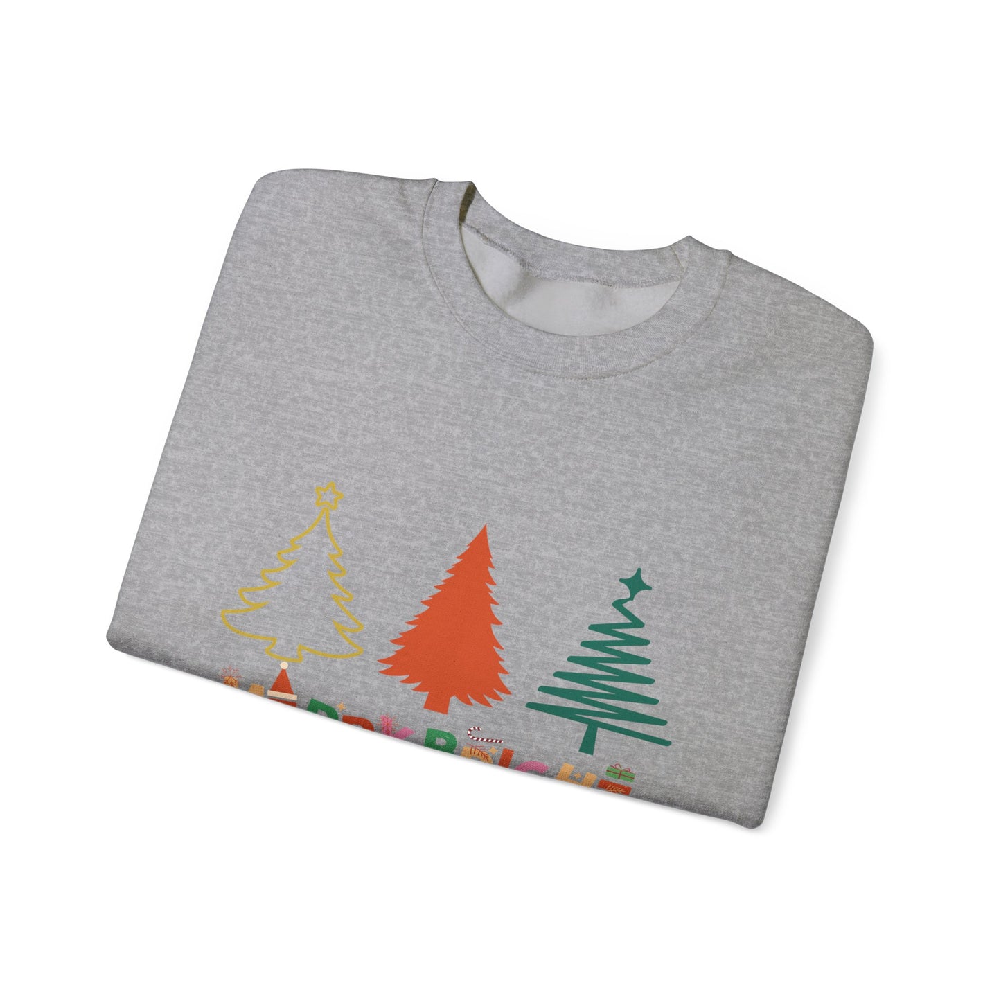 Merry and Bright Cute Christmas Crewneck