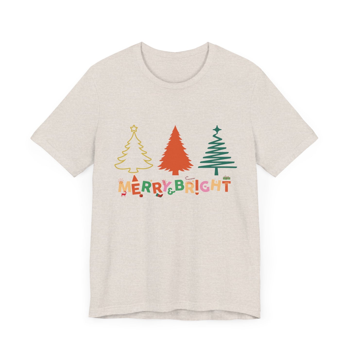 Merry and Bright Cute Christmas  T-Shirt