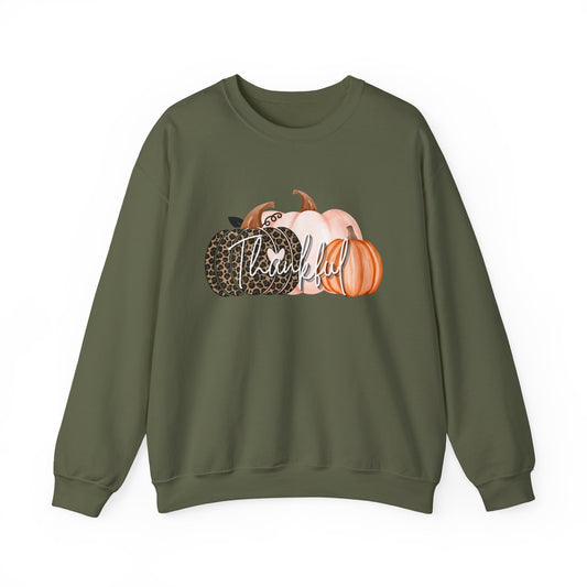 Harvest Gratitude Thankful Pumpkins Crewneck