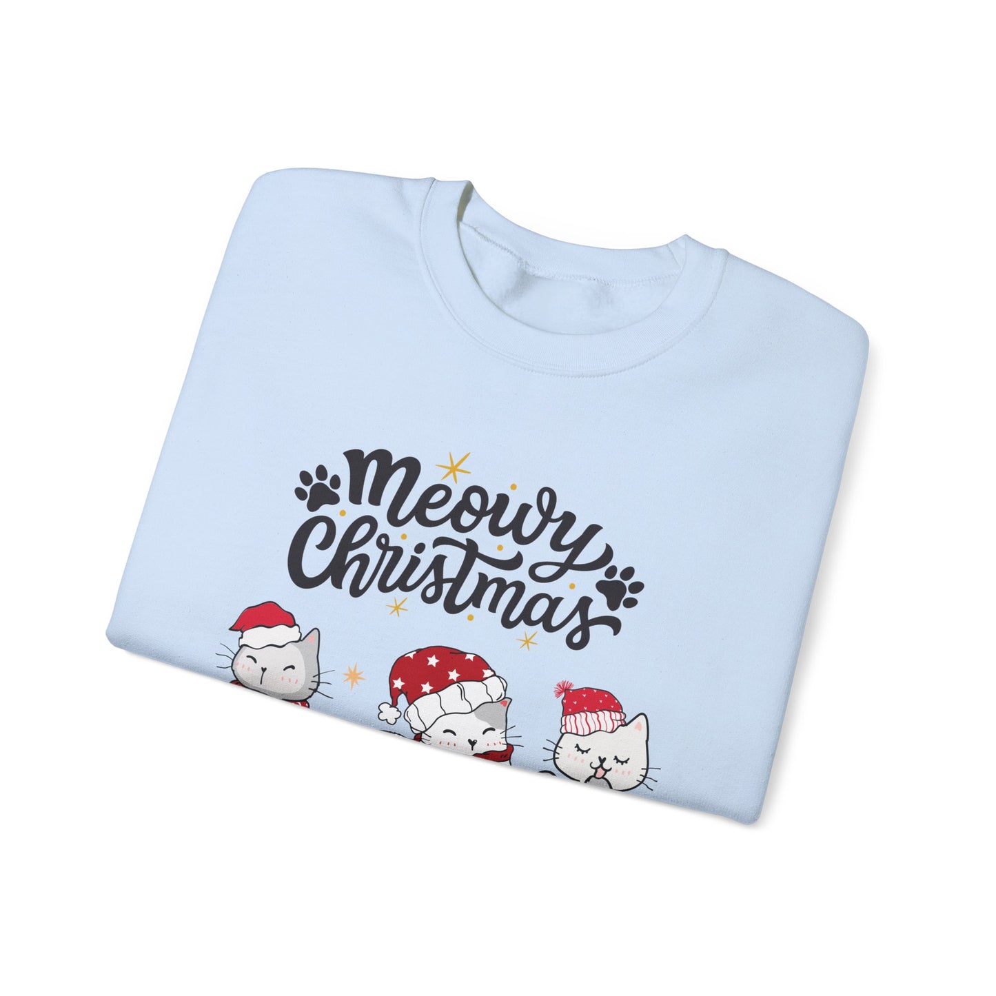 Meowy Christmas festive Crewneck