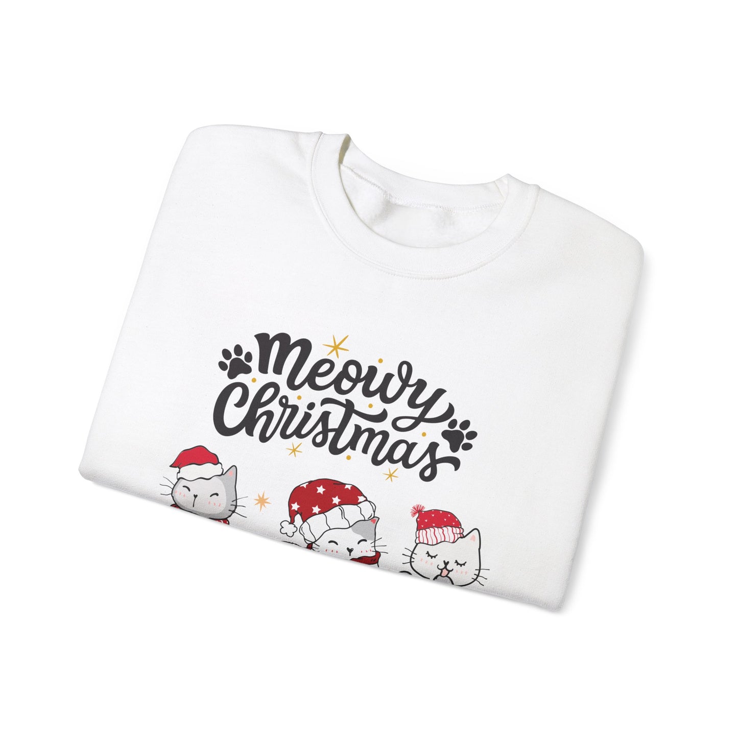 Meowy Christmas festive Crewneck