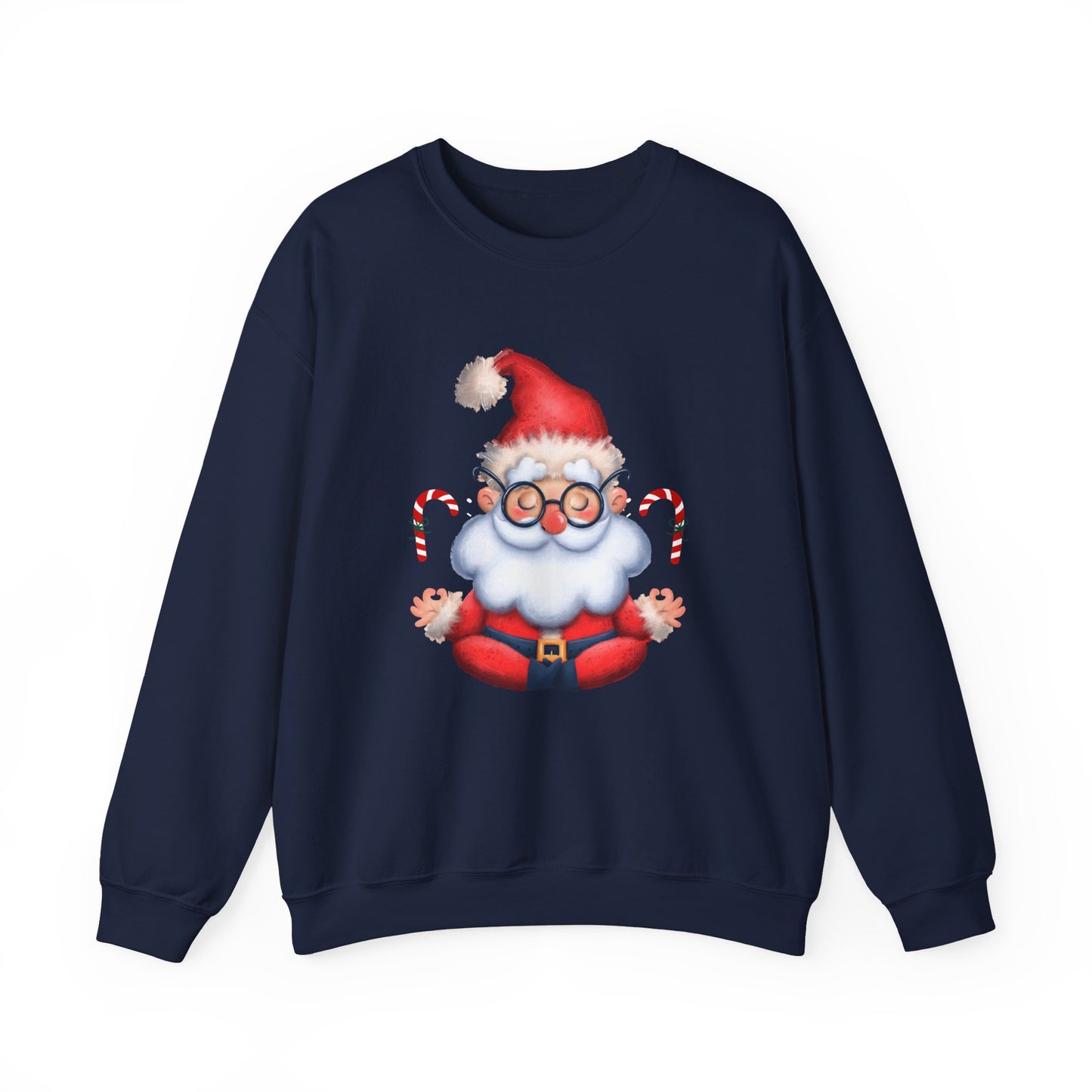 Merry & Zen: Christmas Meditating Santa  Crewneck