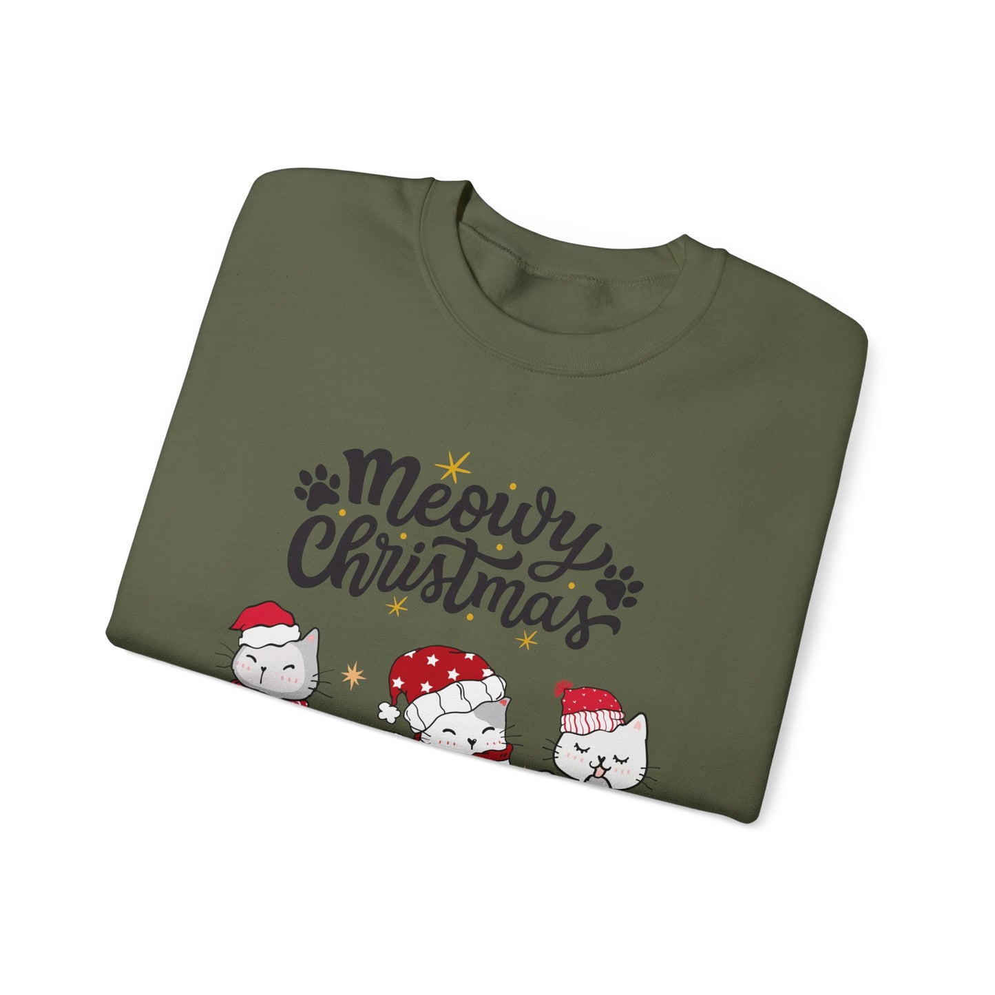 Meowy Christmas festive Crewneck