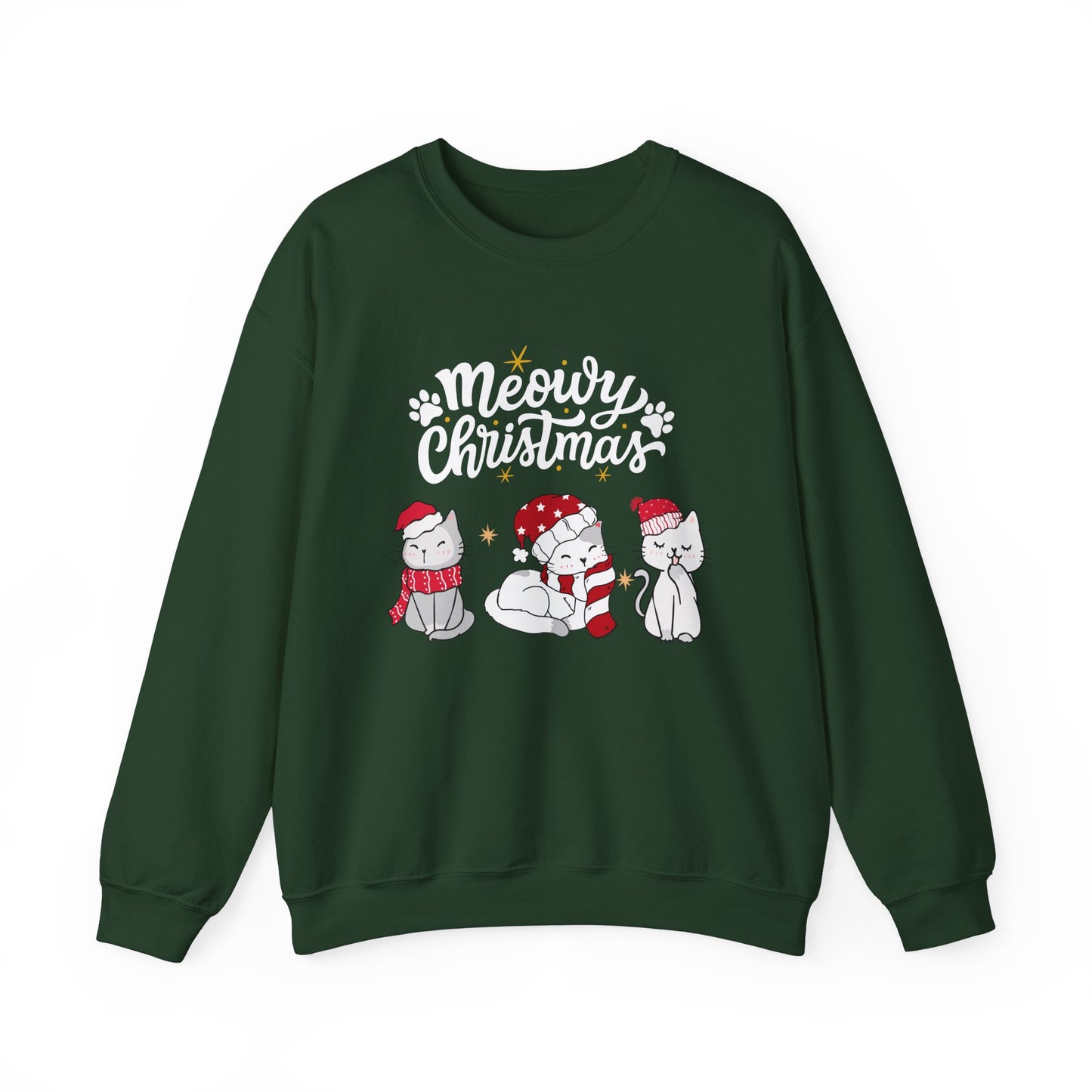 Meowy Christmas festive Crewneck