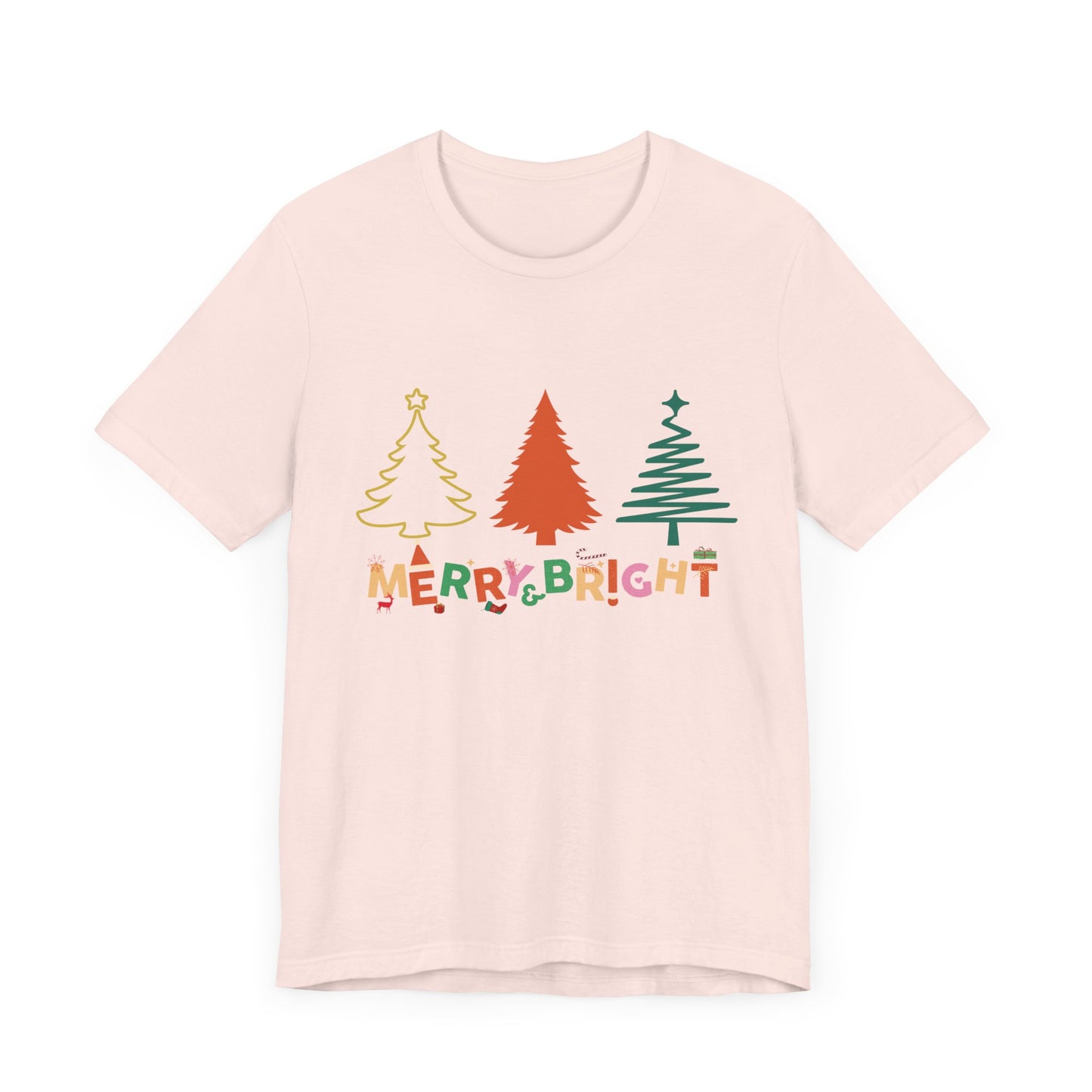 Merry and Bright Cute Christmas  T-Shirt