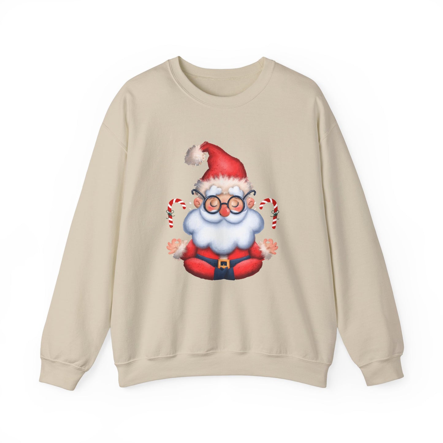 Merry & Zen: Christmas Meditating Santa  Crewneck