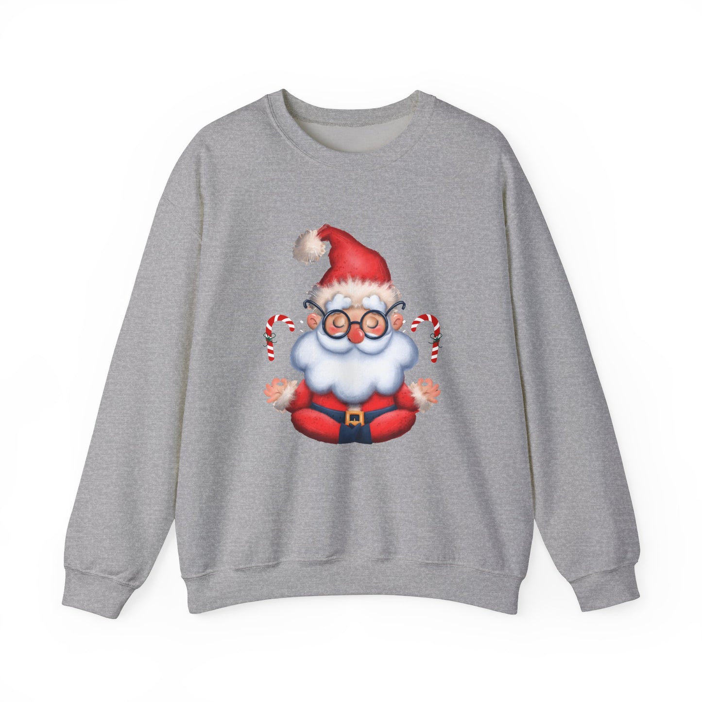 Merry & Zen: Christmas Meditating Santa  Crewneck