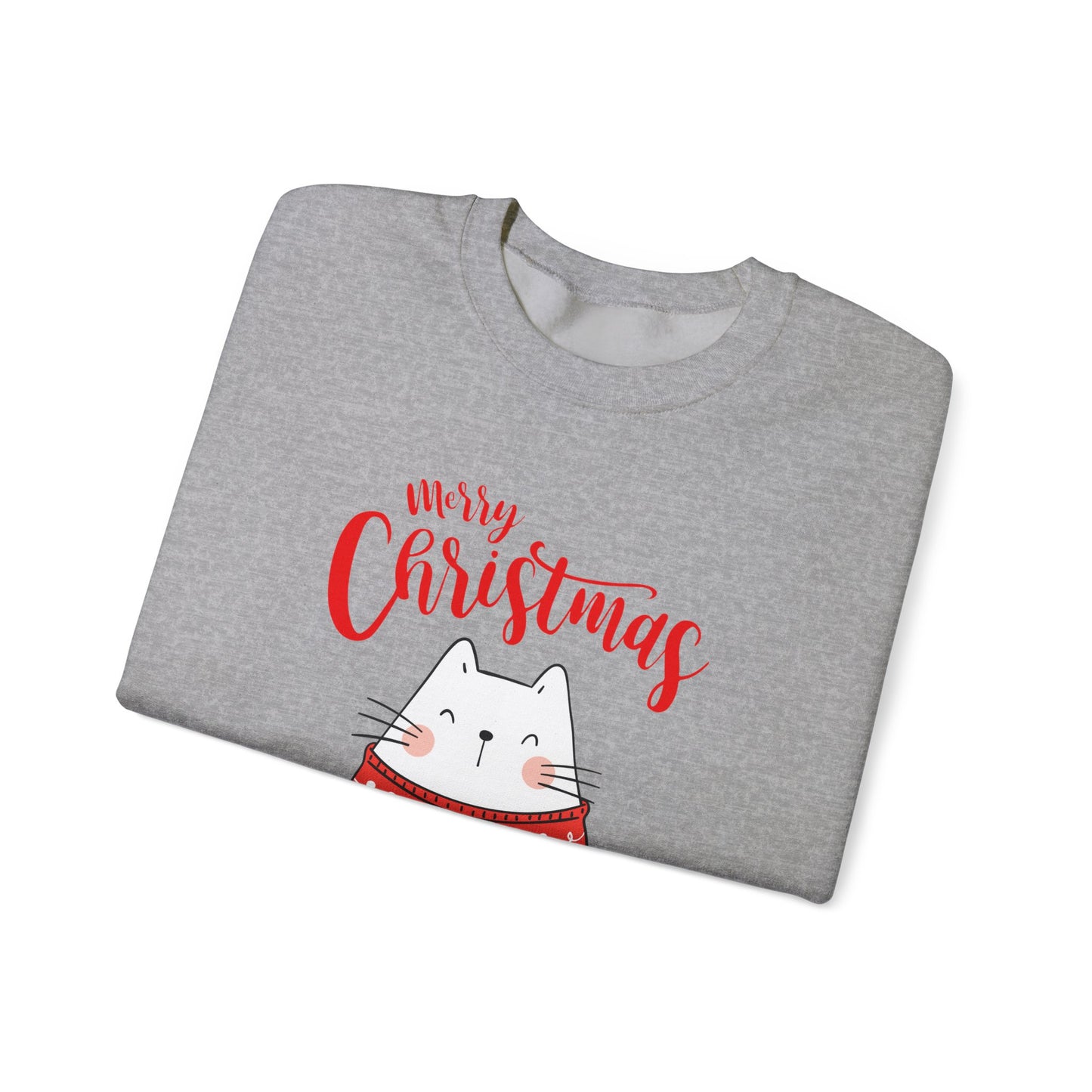 Purrfectly Merry: Cat in festive mood Crewneck