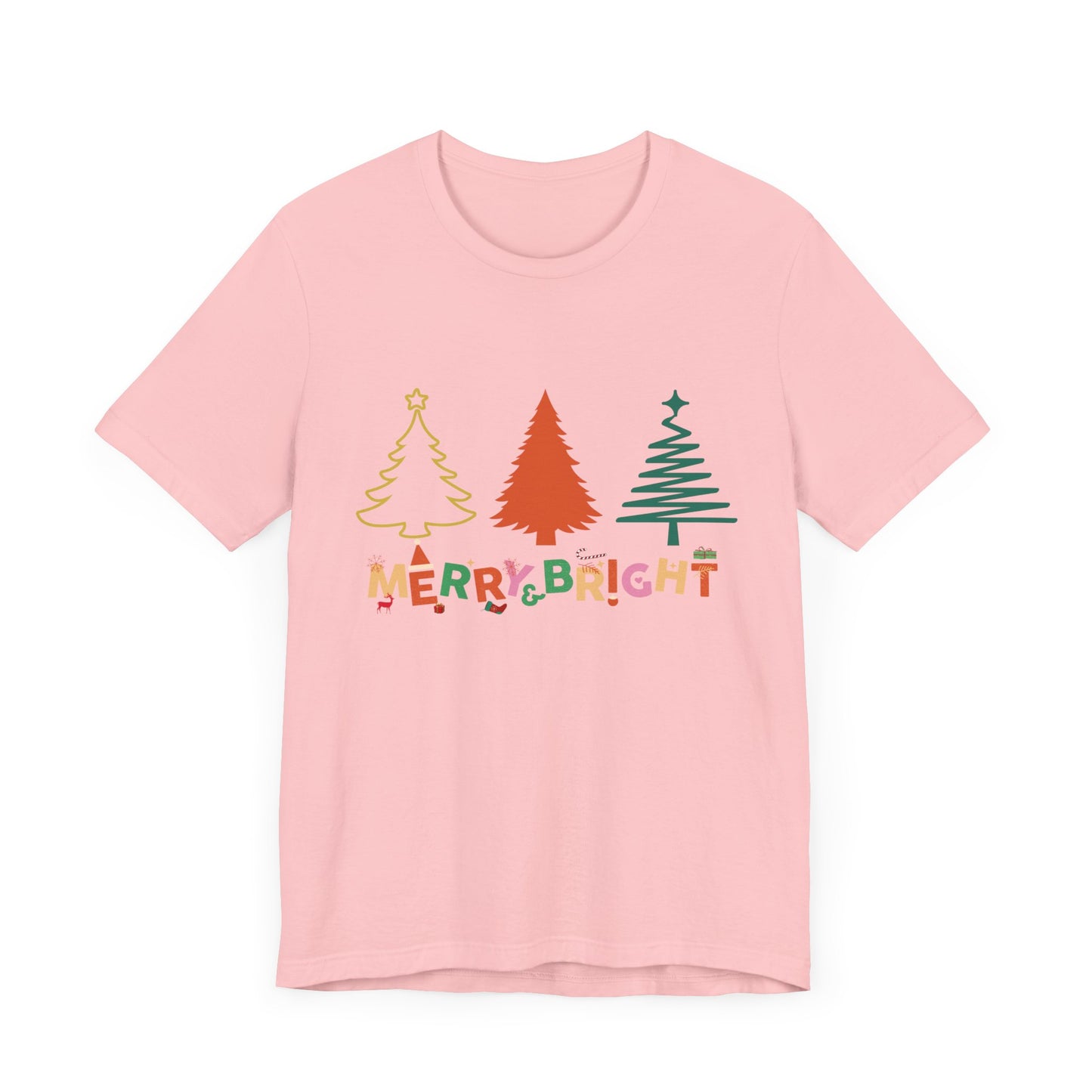 Merry and Bright Cute Christmas  T-Shirt