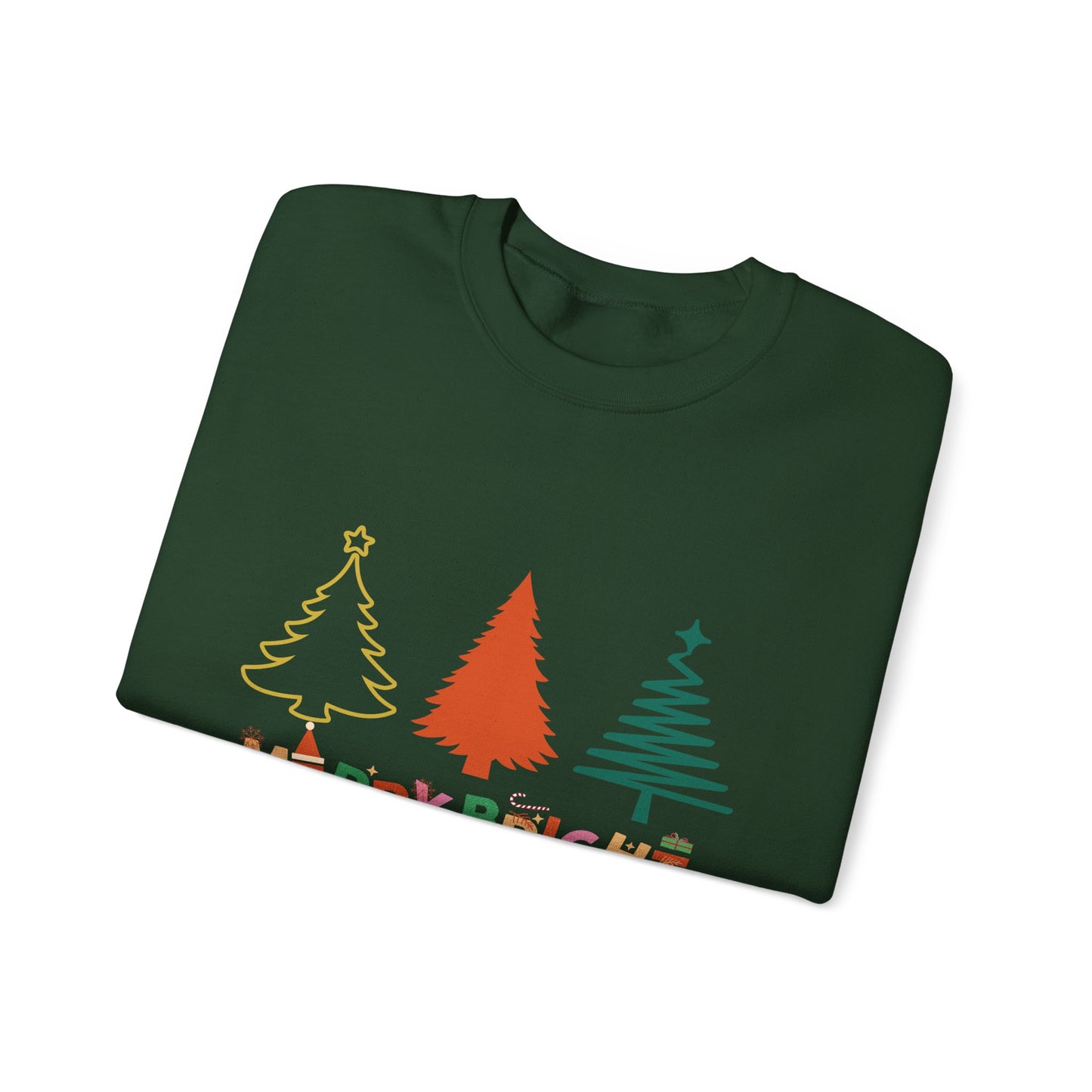 Merry and Bright Cute Christmas Crewneck