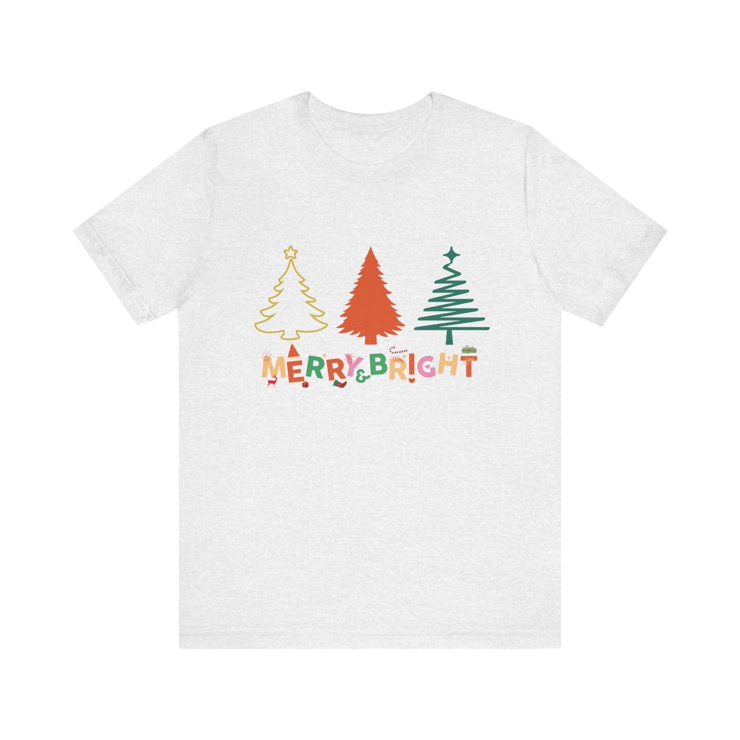 Merry and Bright Cute Christmas  T-Shirt