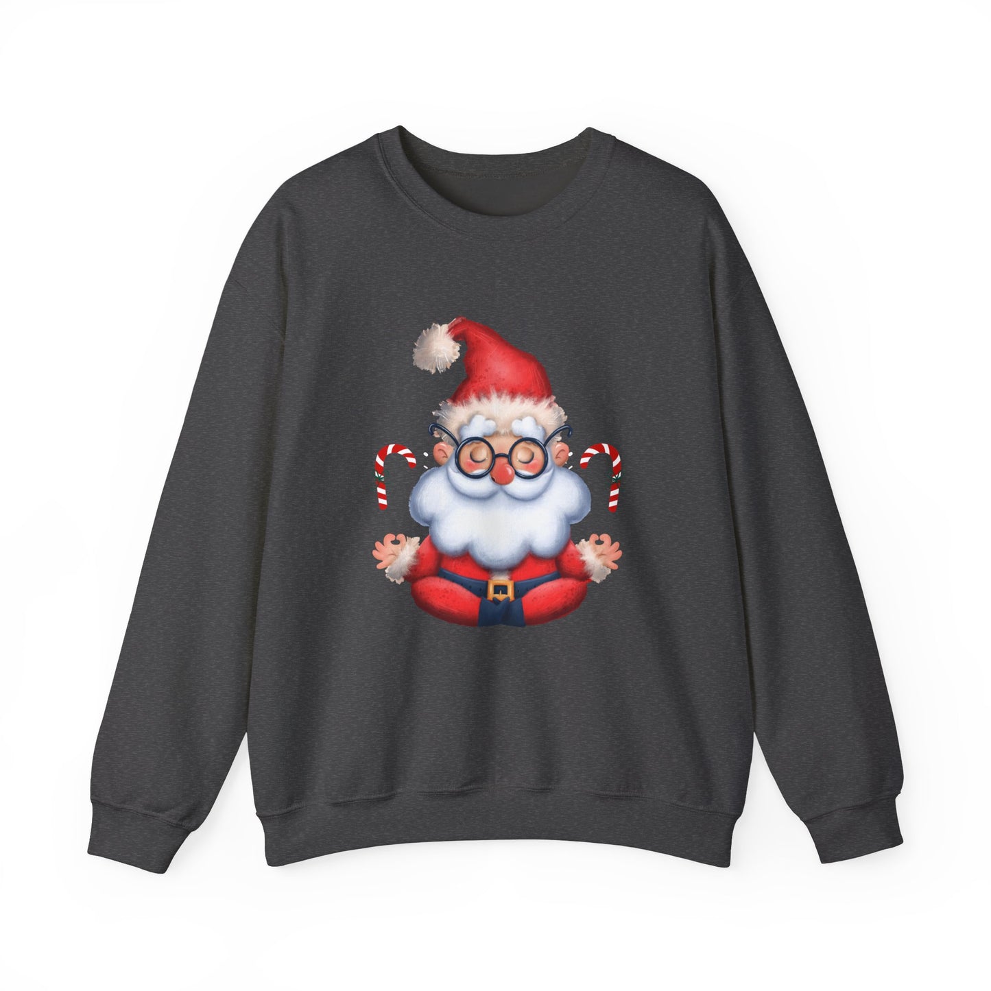 Merry & Zen: Christmas Meditating Santa  Crewneck