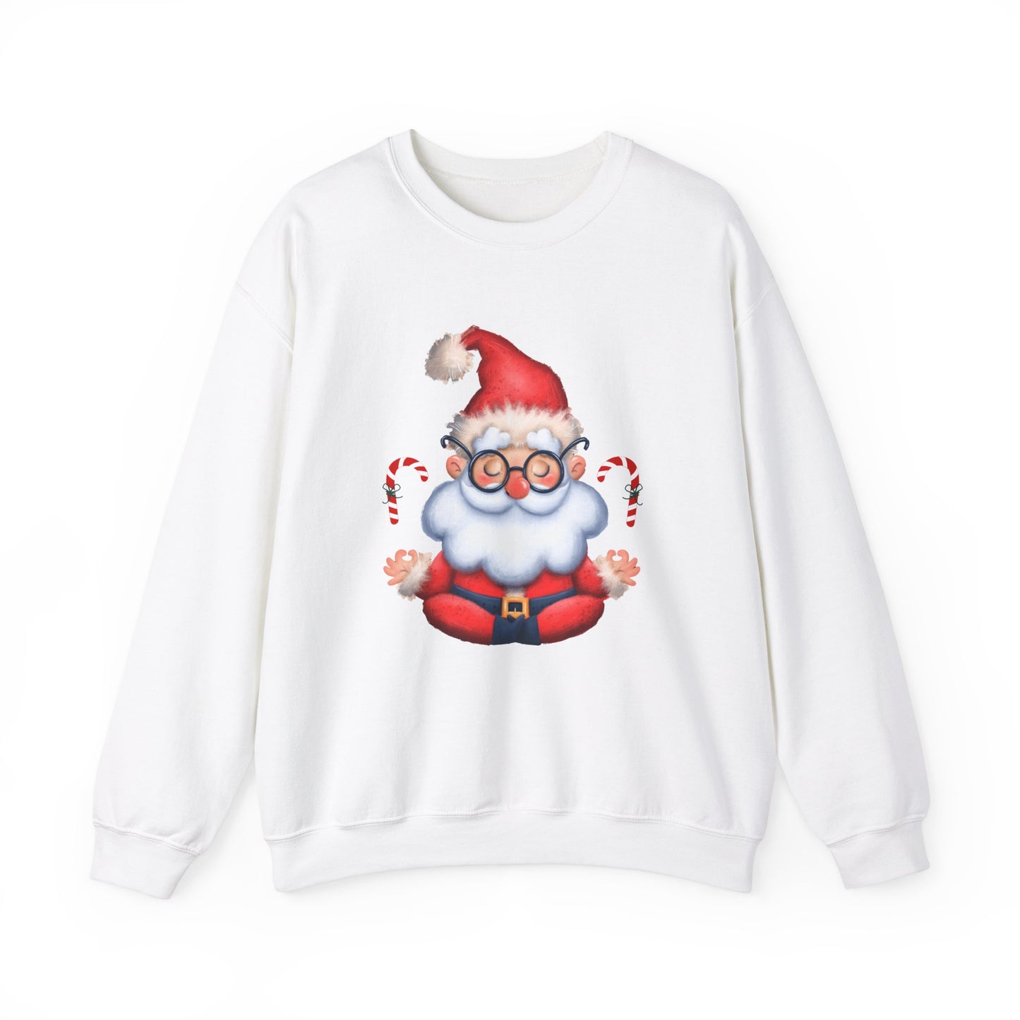 Merry & Zen: Christmas Meditating Santa  Crewneck