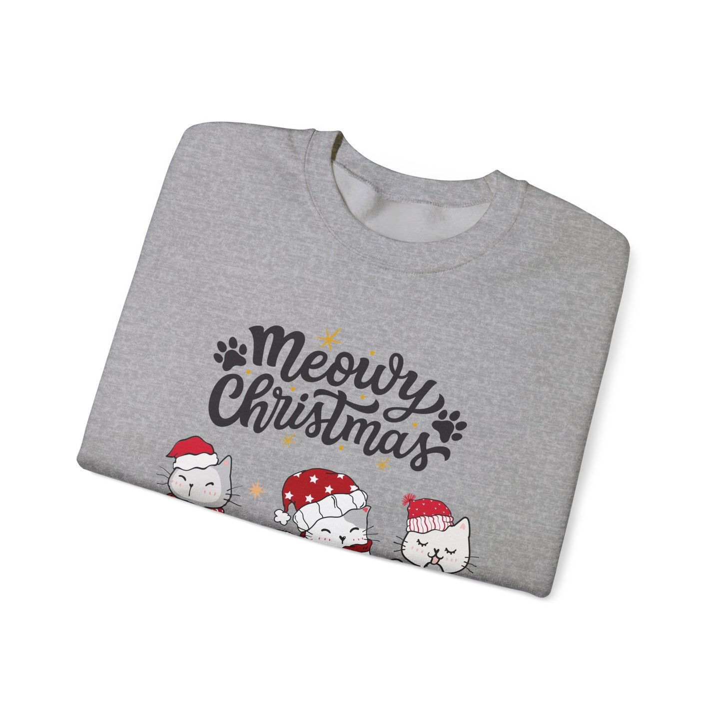 Meowy Christmas festive Crewneck