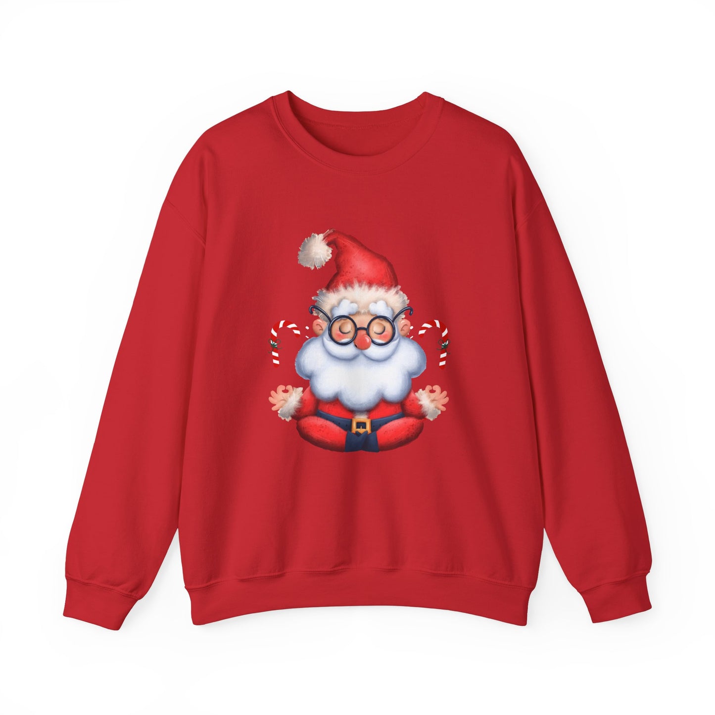 Merry & Zen: Christmas Meditating Santa  Crewneck